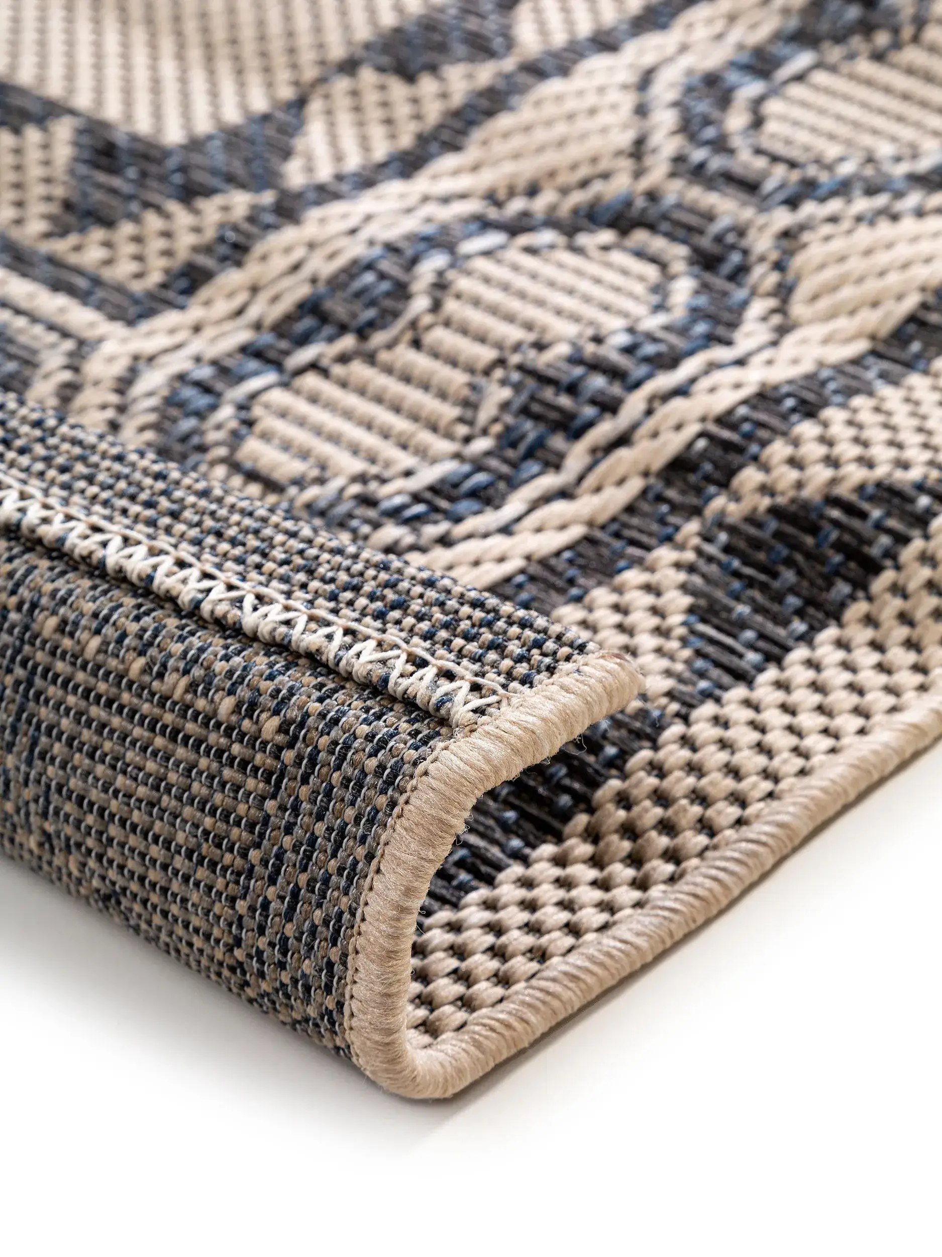 Rug made of 100% Polypropylen in Beige with a 100% Polypropylen high pile by benuta Nest