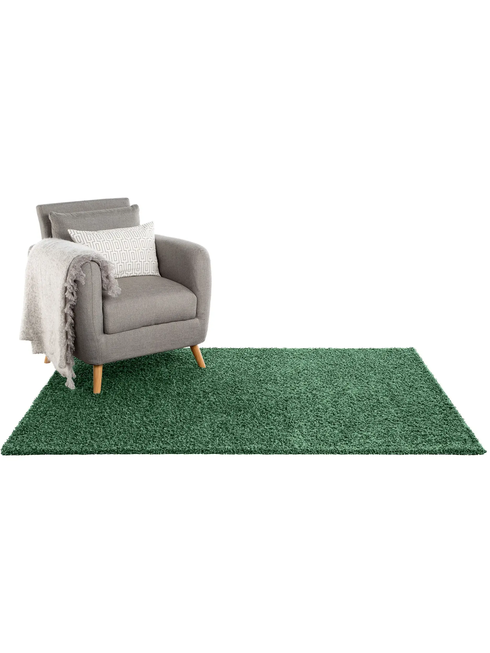 Alfombra de 100% Polipropileno en Verde con un pelo de {{Placeholder_Pile Height}} de altura de benuta