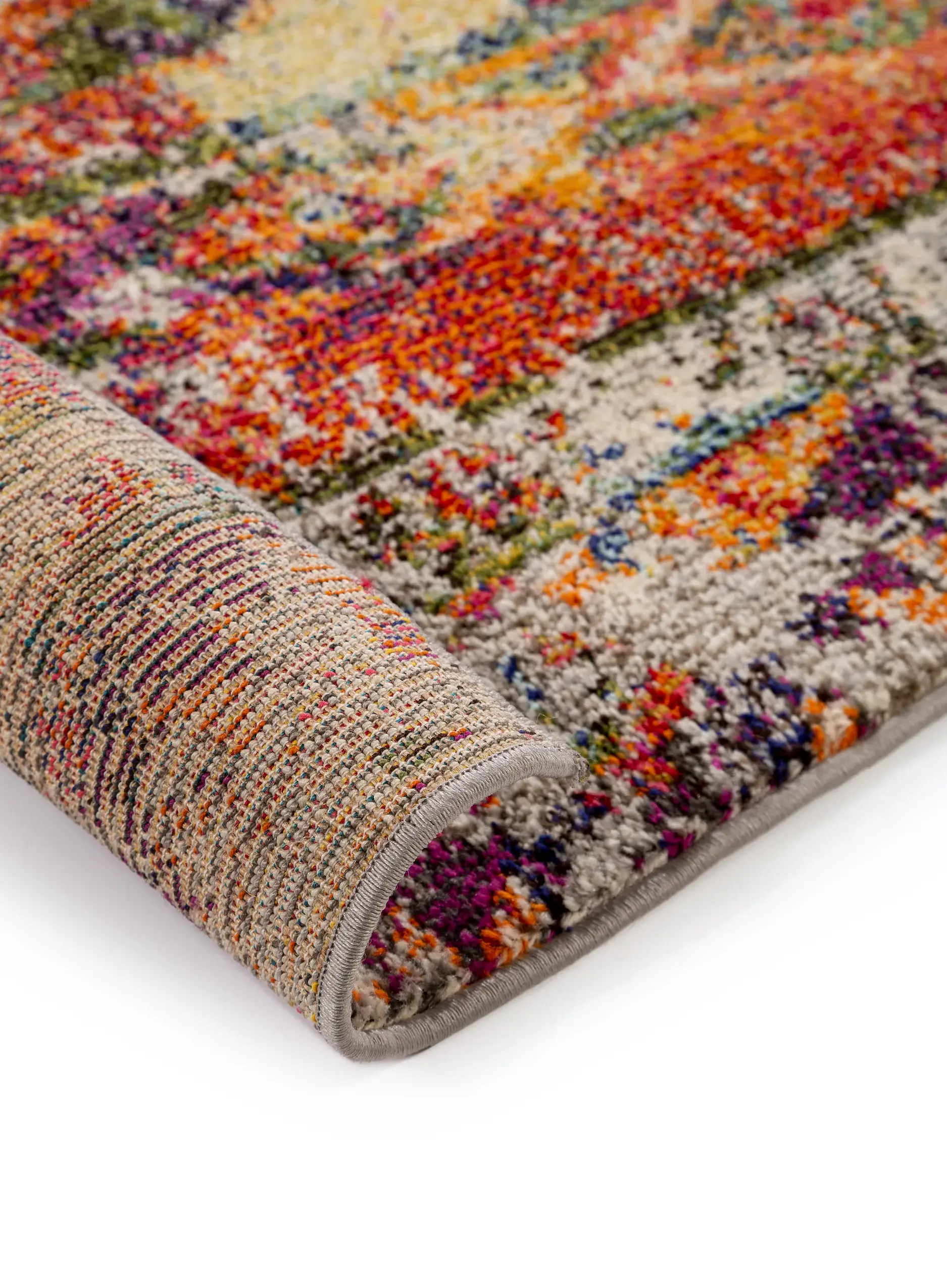 Teppich aus 100% Polypropylen in Multicolor mit 100% Polypropylen hohem Flor von benuta Nest