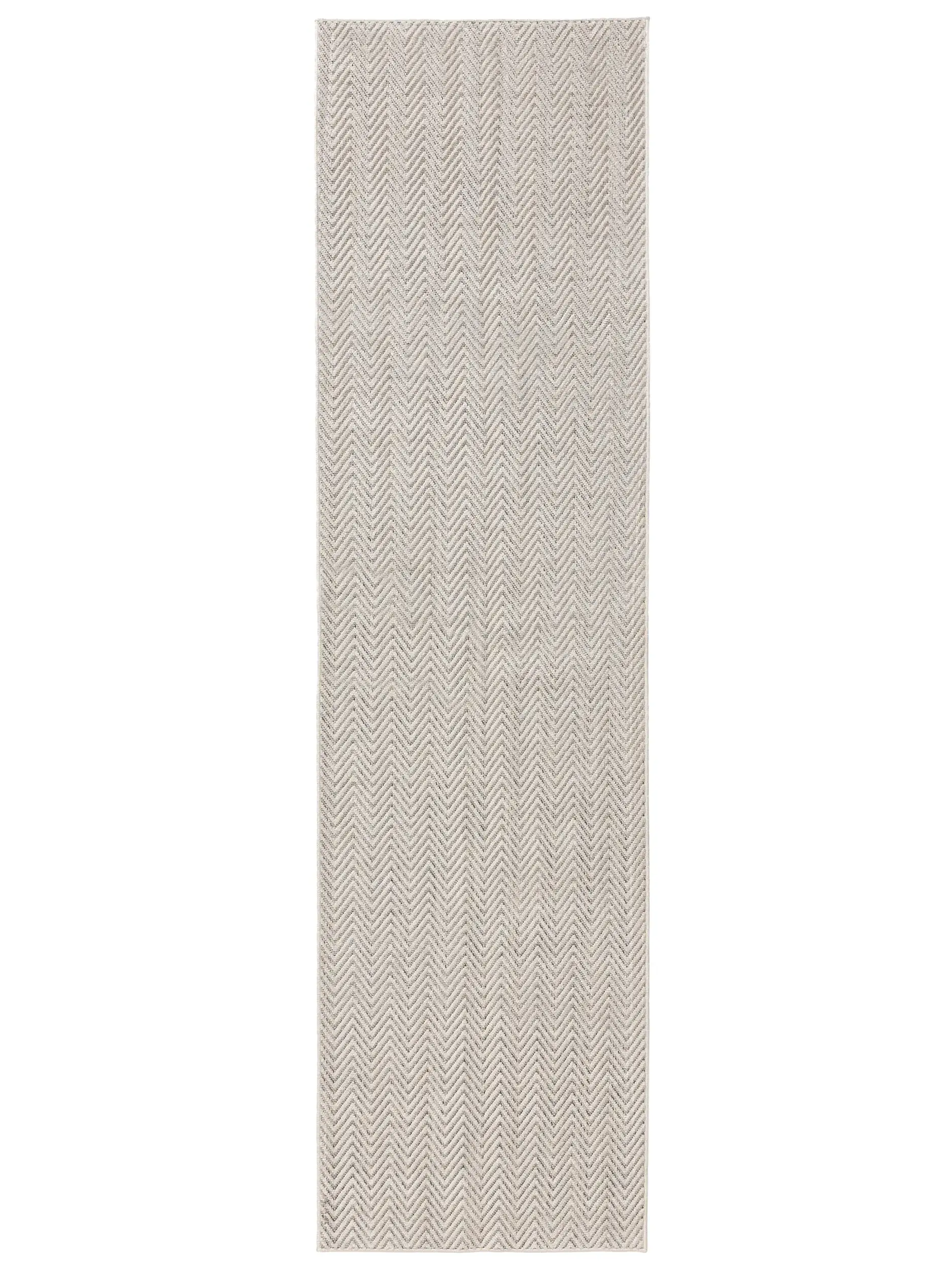 Rug made of 100% Polypropylen in White with a 100% Polypropylen high pile by benuta Basic