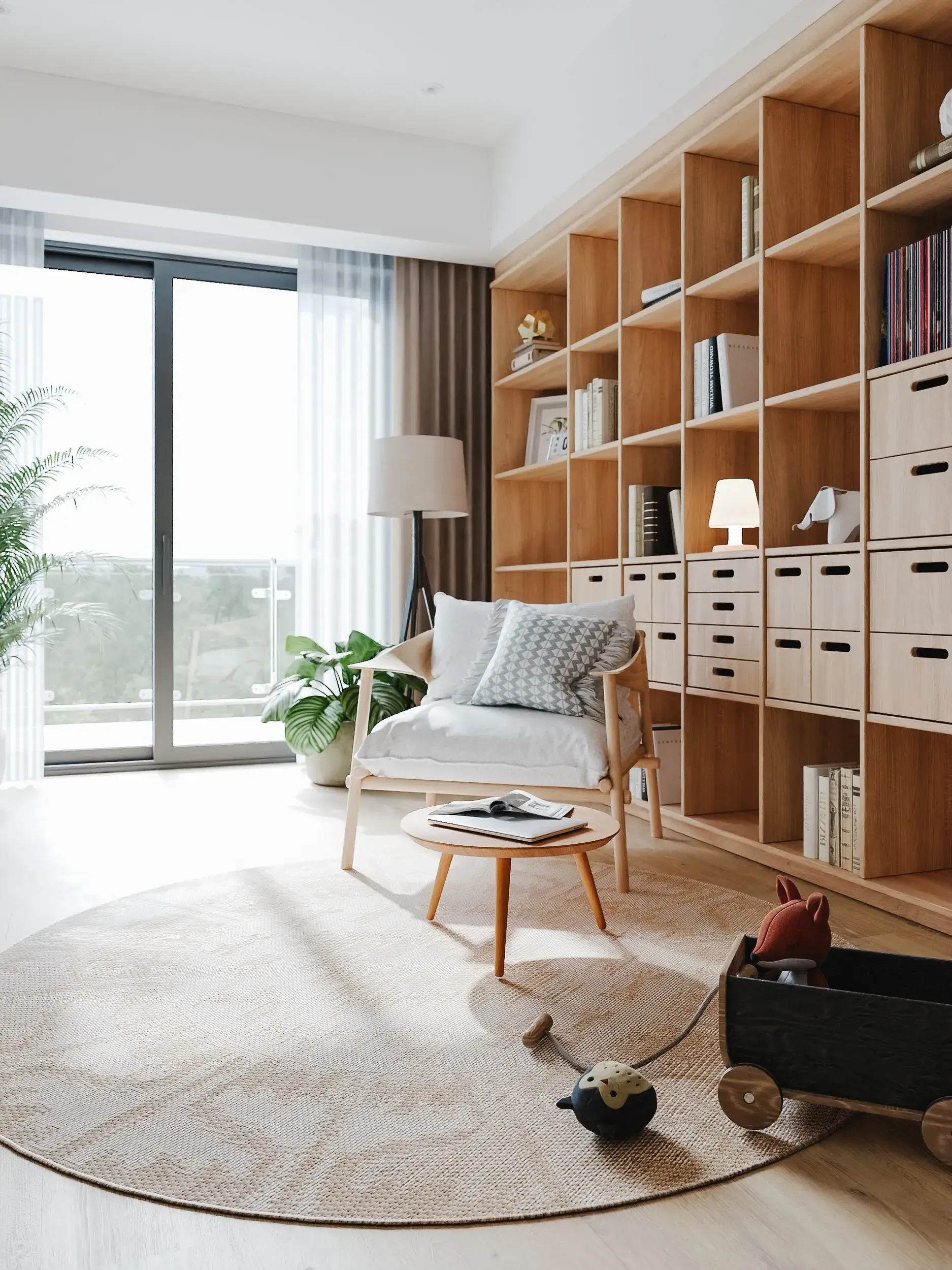 Teppich aus 100% Polypropylen in Weiß mit 100% Polypropylen hohem Flor von benuta Nest