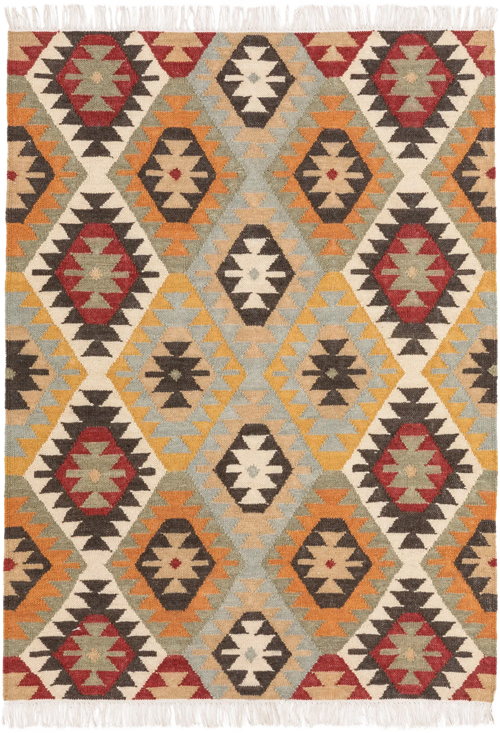 Alfombra de 90% Lana, 10% Algodón en Multicolor con un pelo de {{Placeholder_Pile Height}} de altura de benuta pure