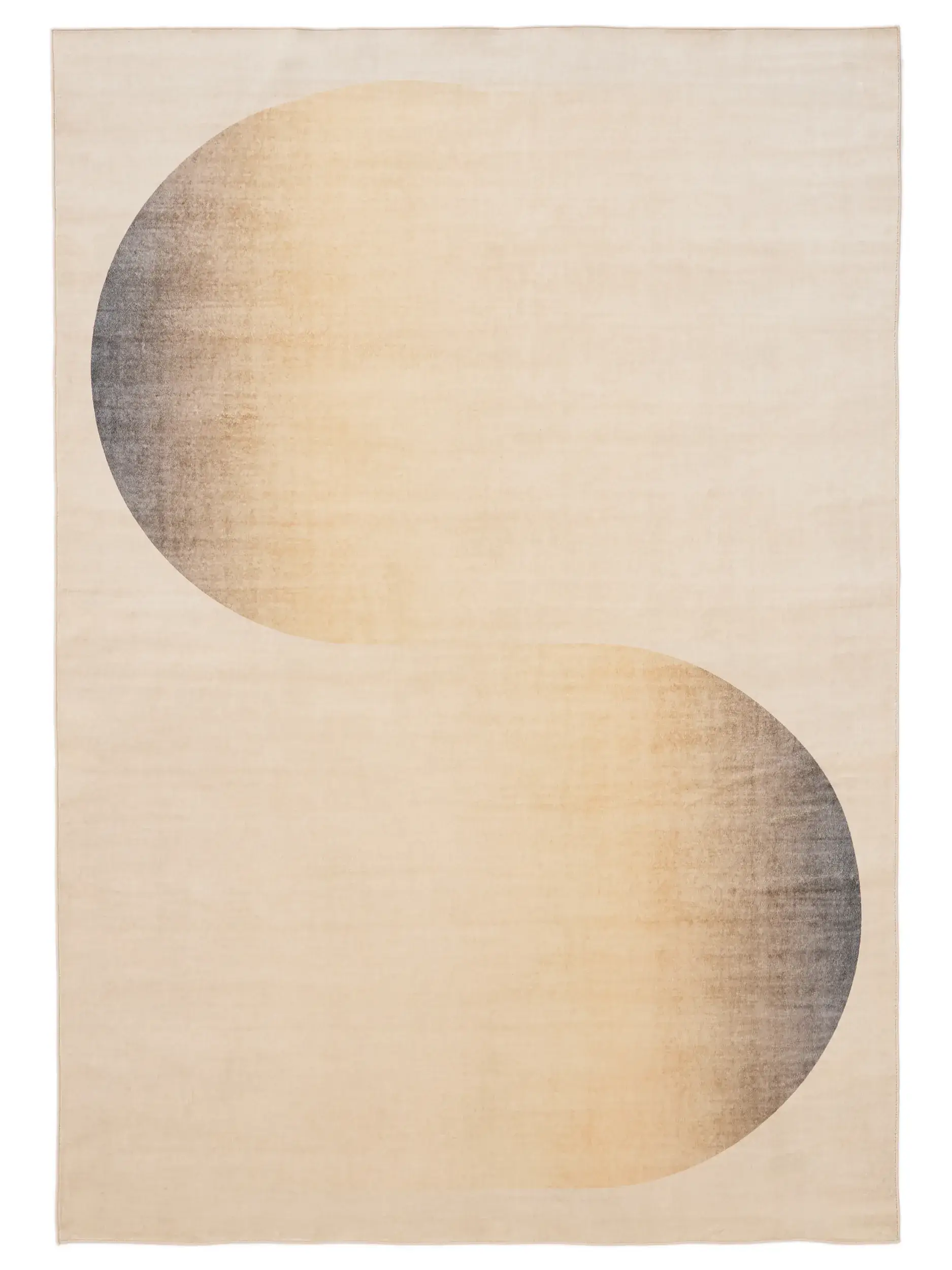 Rug made of 100% Polyester in Beige with a 100% Polyester high pile by benuta Pop