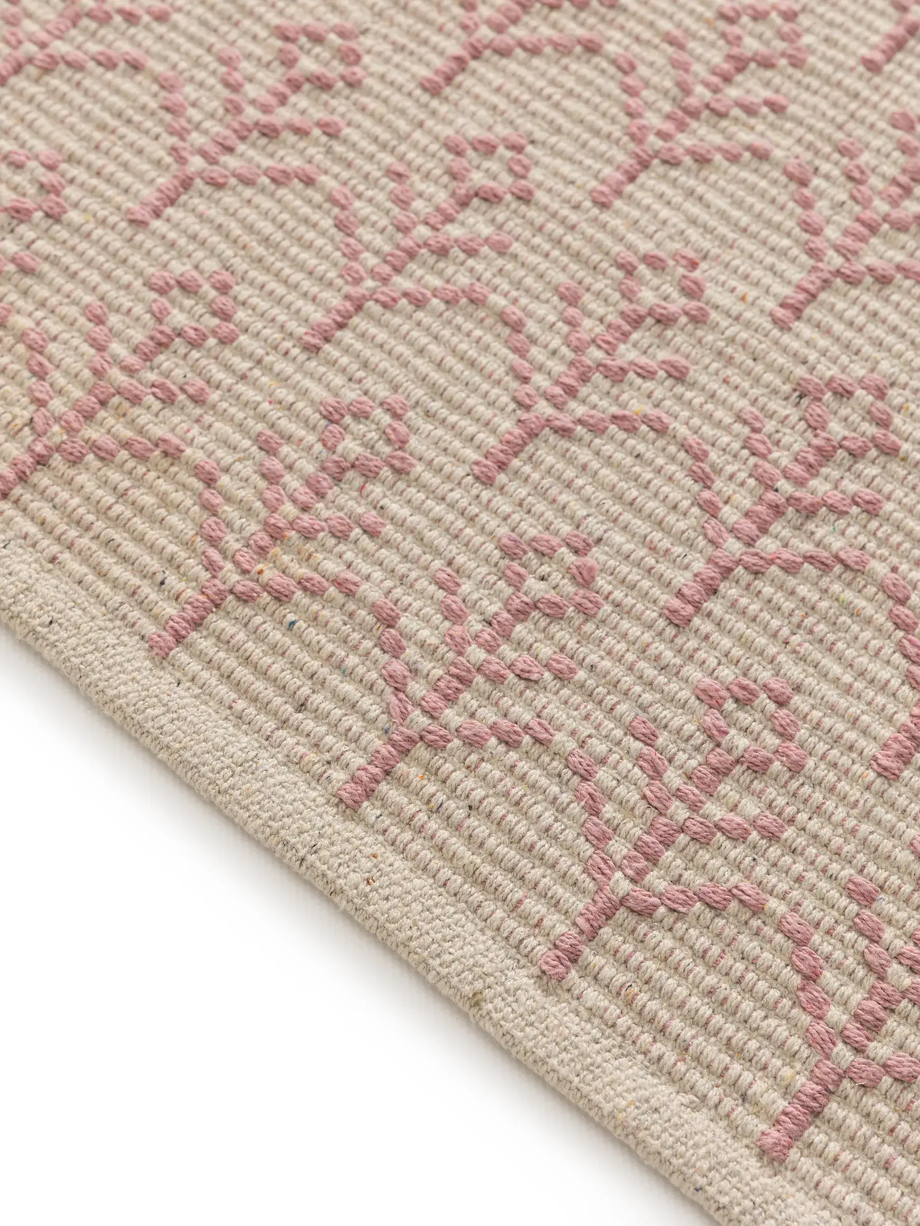 Matto 60% Baumwolle (recycelt), 40% Polyestera värissä Rosa 60% Baumwolle (recycelt), 40% Polyester korkealla nukalla merkiltä Lytte