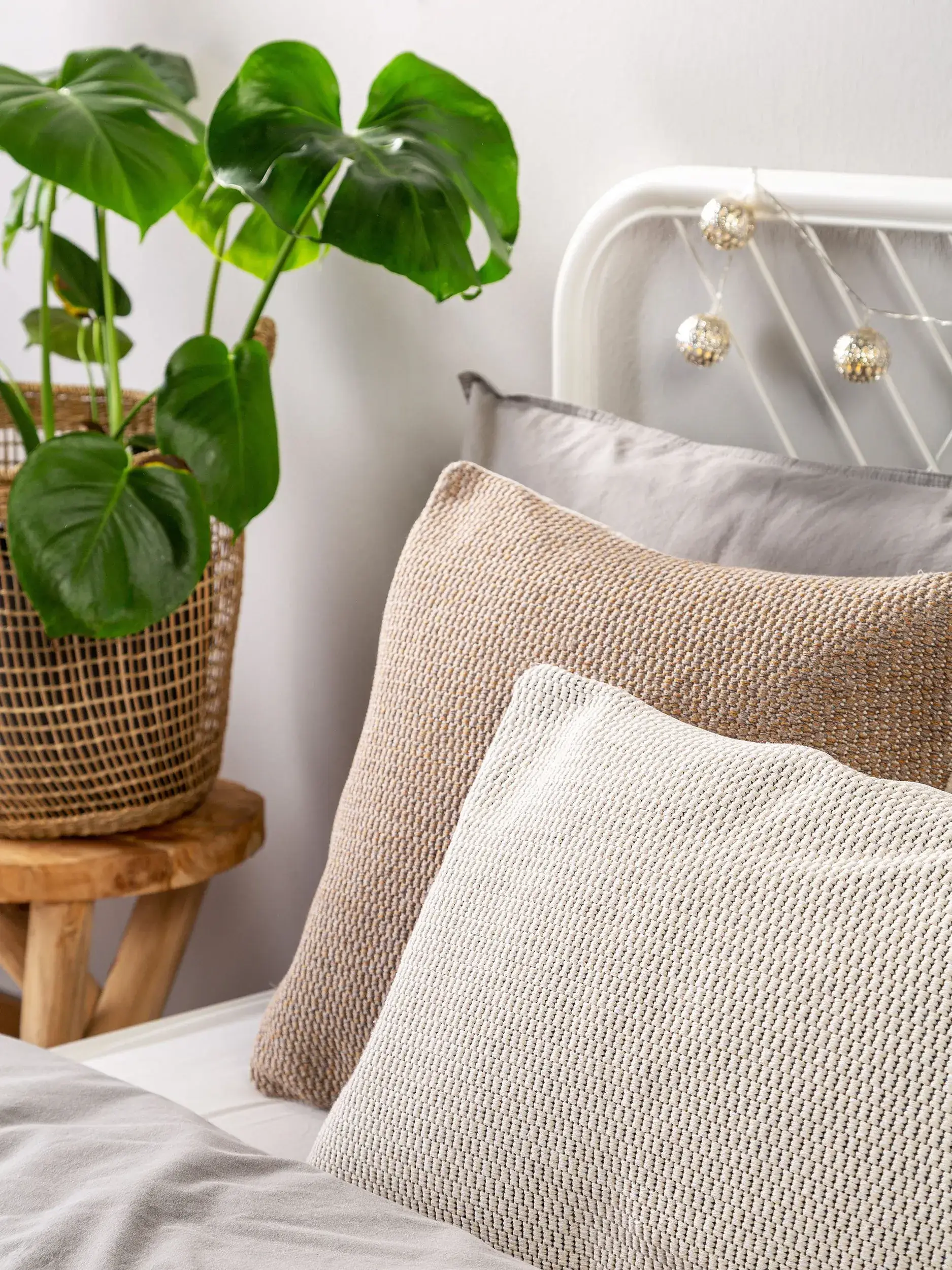 Kissenbezug Bora Cream von benuta Nest
