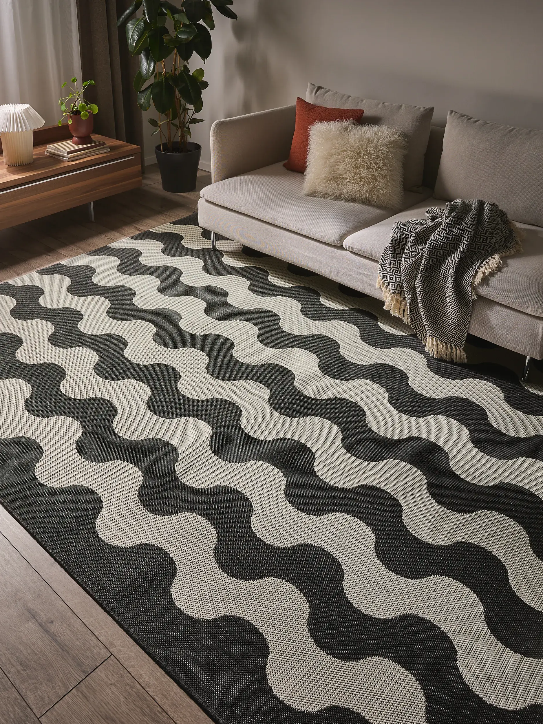 Teppich Metro aus 100% Polypropylen in  von benuta Nest