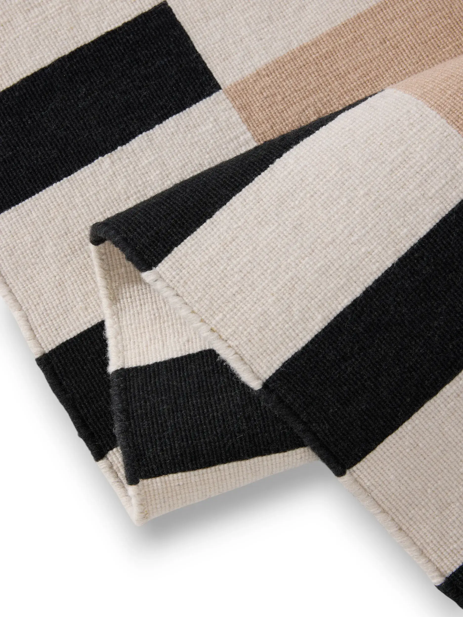 Teppich aus 100% Wool in Beige mit 100% Wool hohem Flor von benuta Nest
