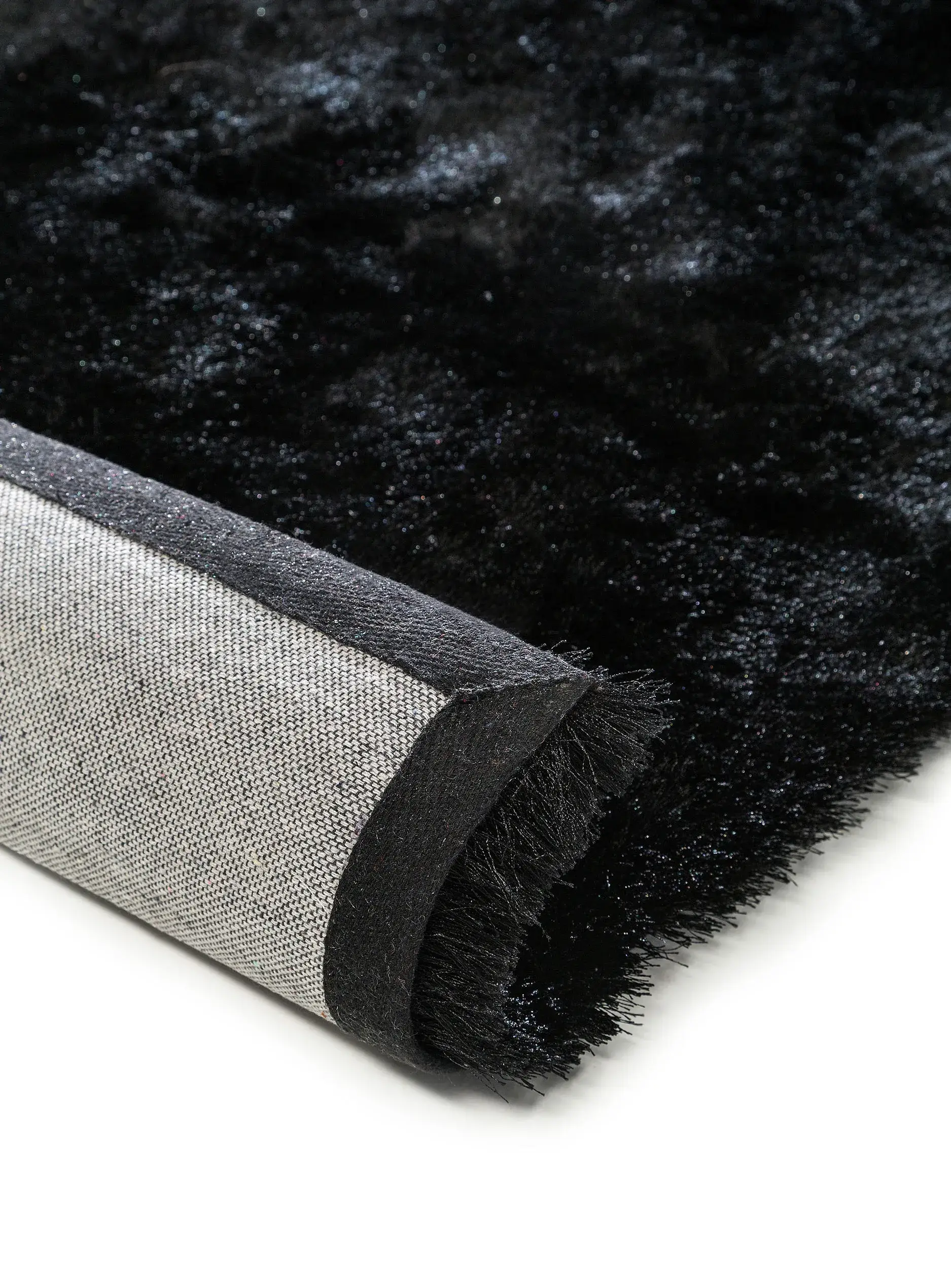 Tapis Whisper en 100% Polyester en Noir de benuta nest