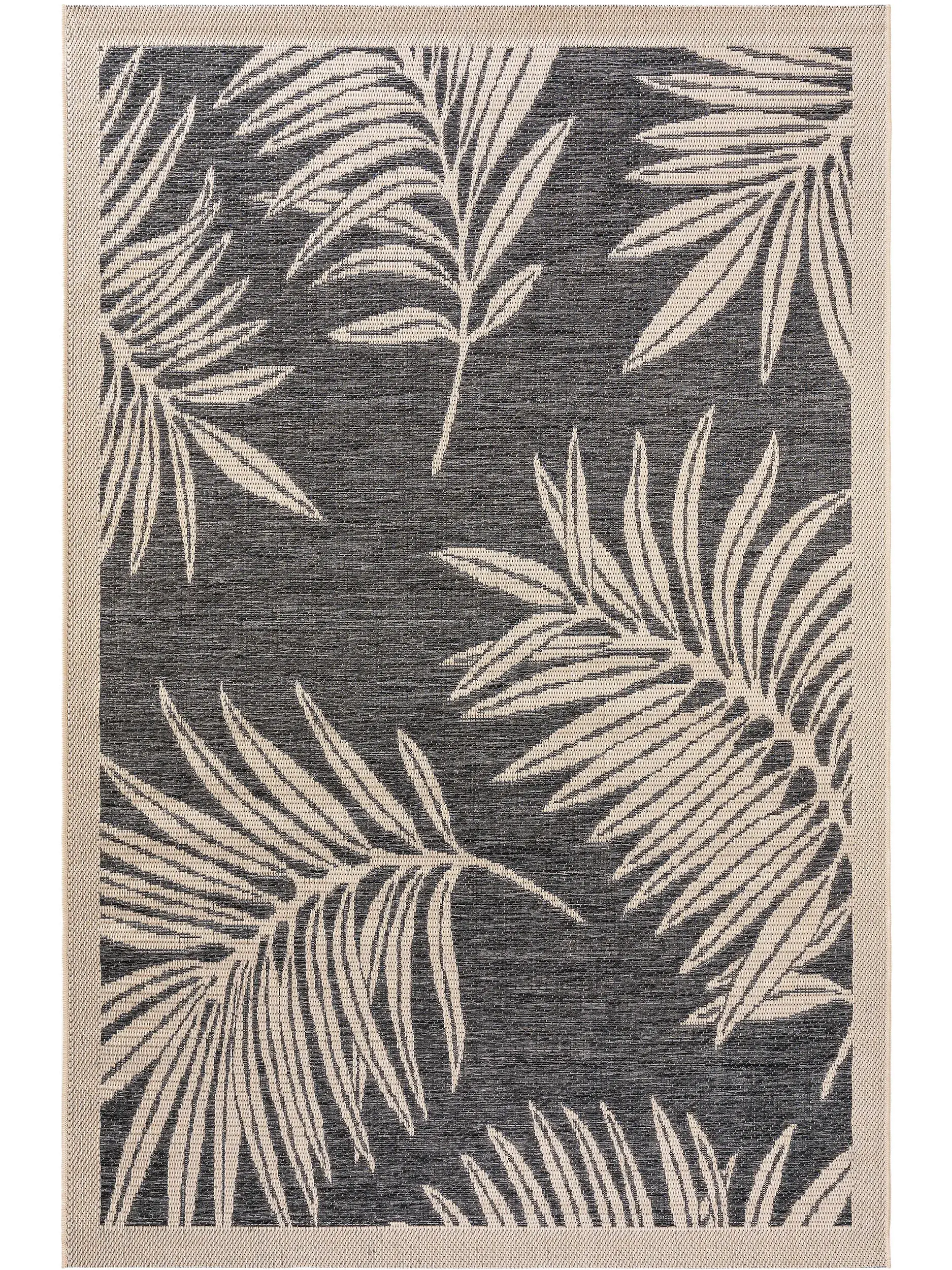 Tapis en 100% Polypropylène en Bleu avec une pile de 100% Polypropylène de hauteur de benuta nest