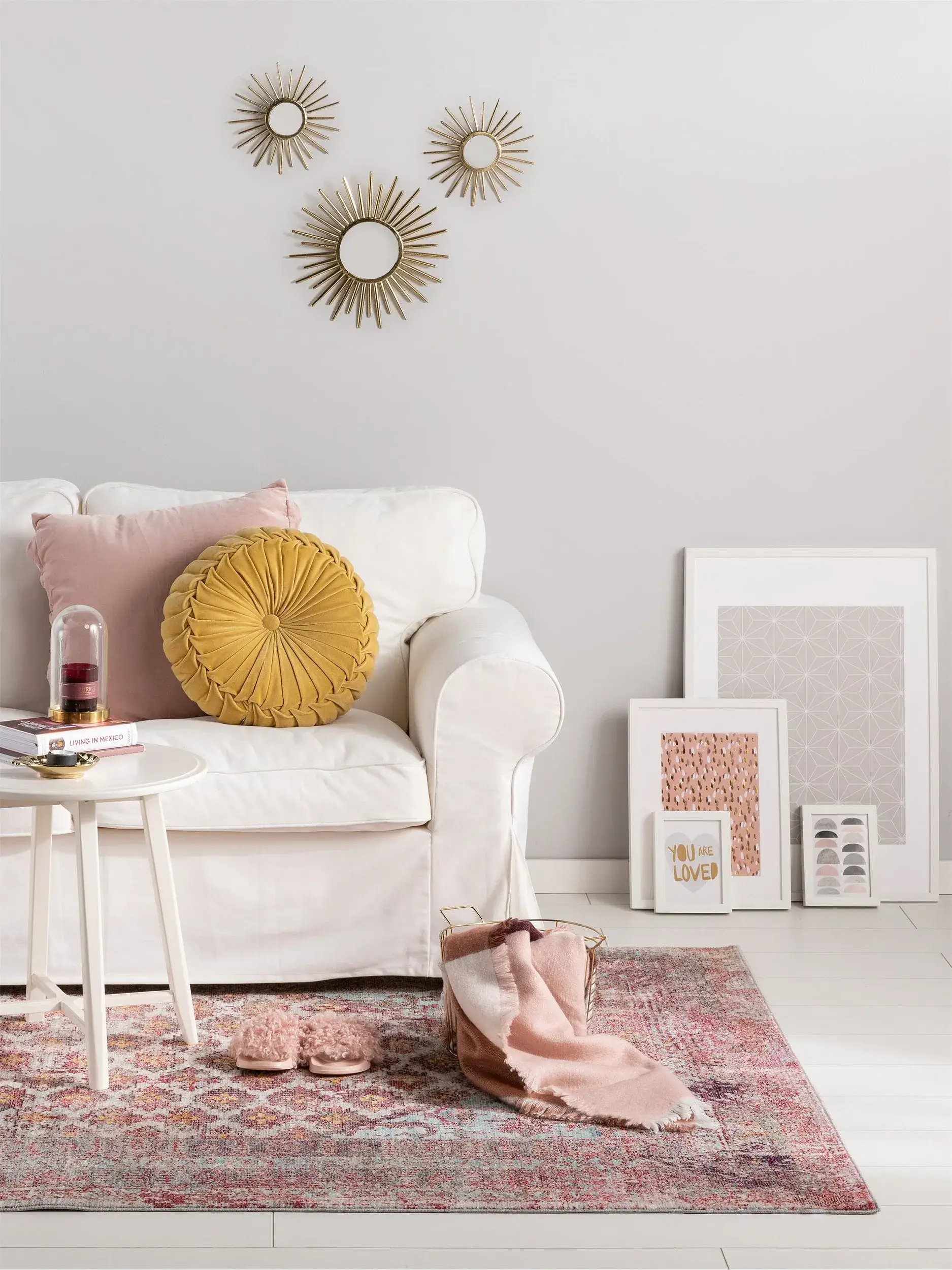 Rug made of 100% Polyester in Multicolor with a 100% Polyester high pile by benuta