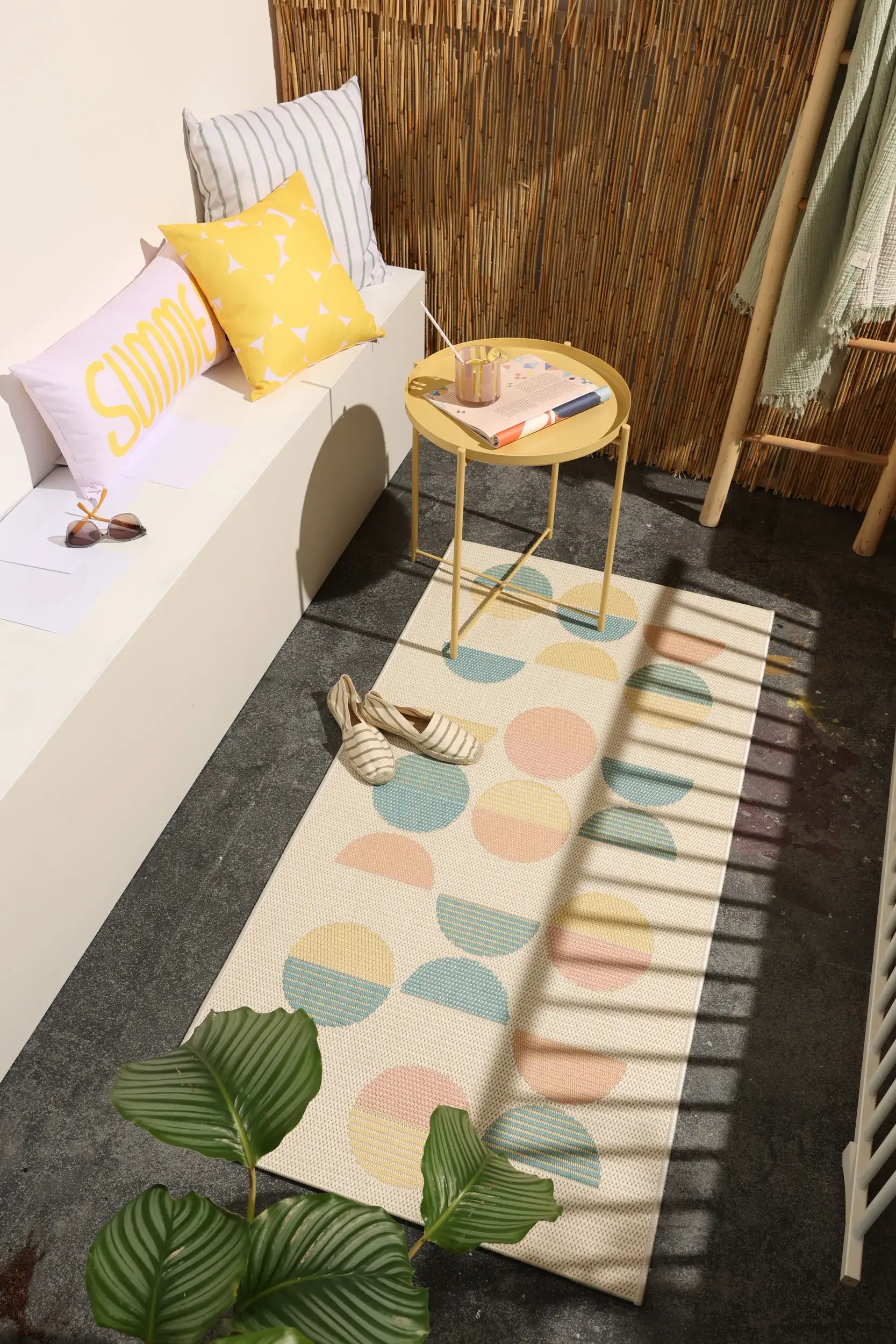 Teppich aus 100% Polypropylen in Multicolor mit 100% Polypropylen hohem Flor von benuta Pop