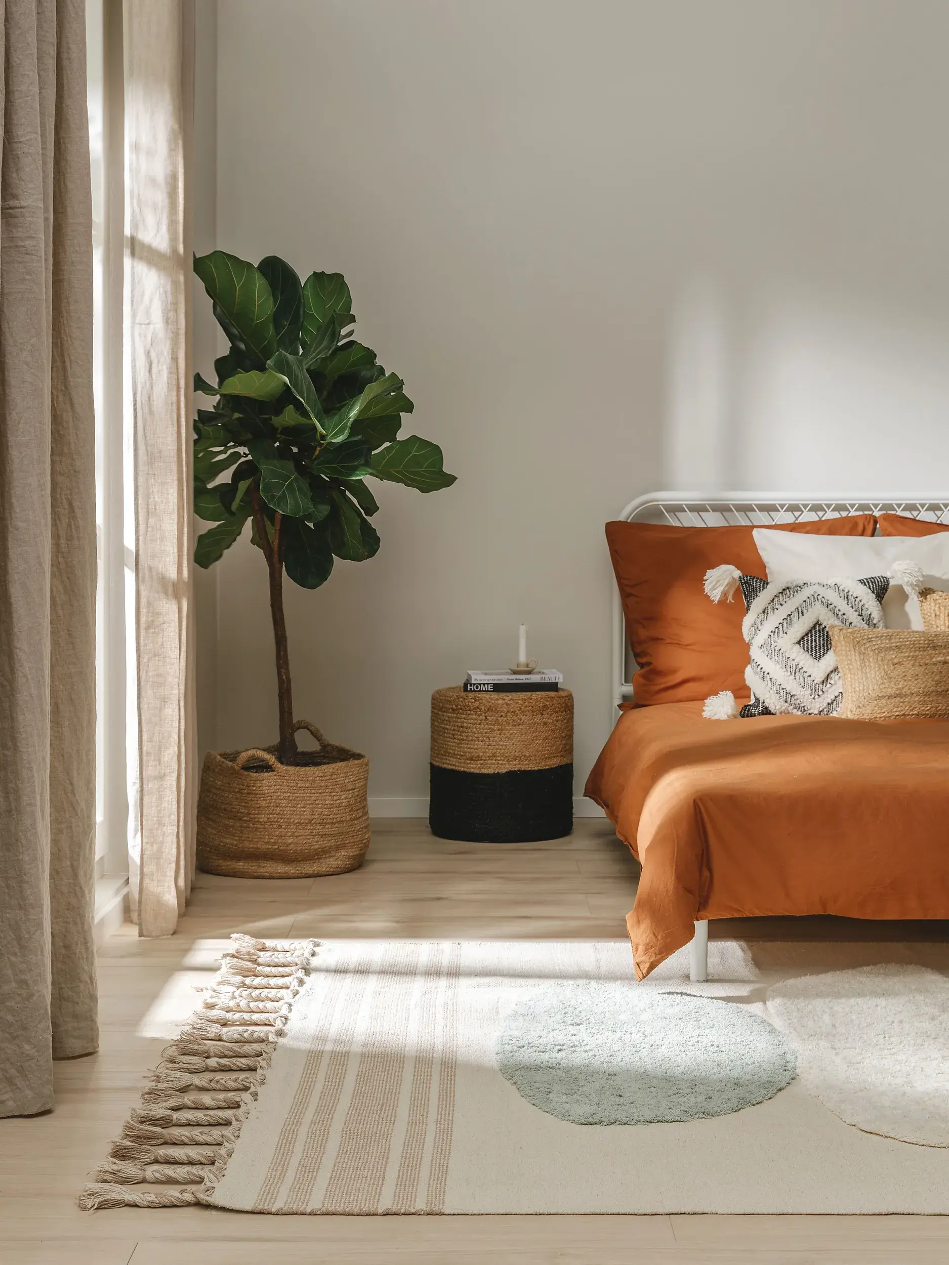 Teppich aus 100% Baumwolle in Blau mit 100% Baumwolle hohem Flor von benuta Pop