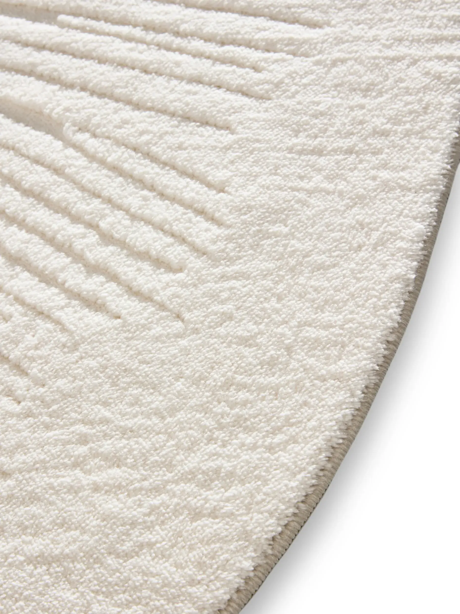 Tappeto di 100% Poliestere in Beige con pelo alto 100% Poliestere da benuta POP