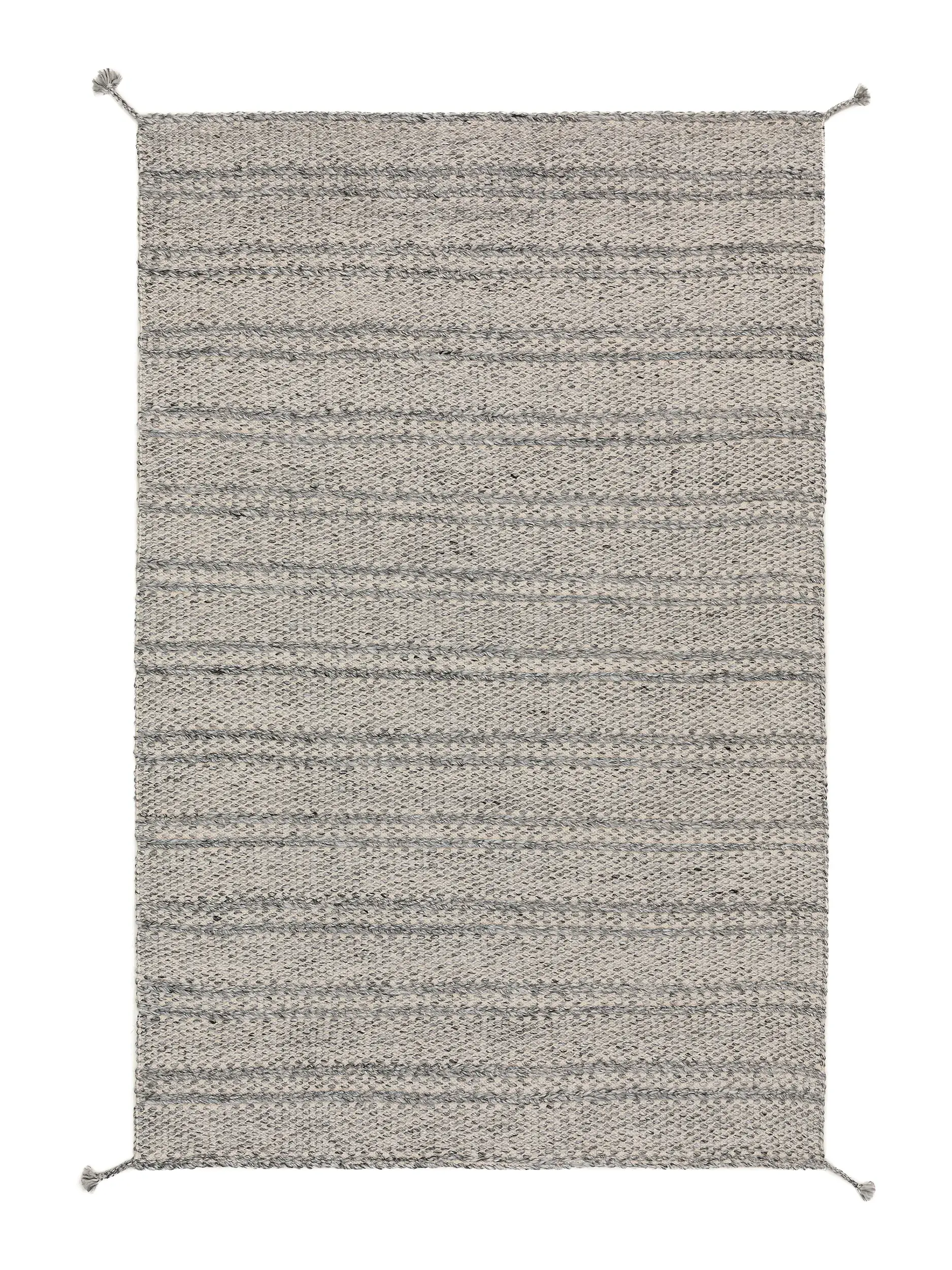 Teppe Rene av 100% Polyester (resirkulert PET) i Grå fra benuta pure