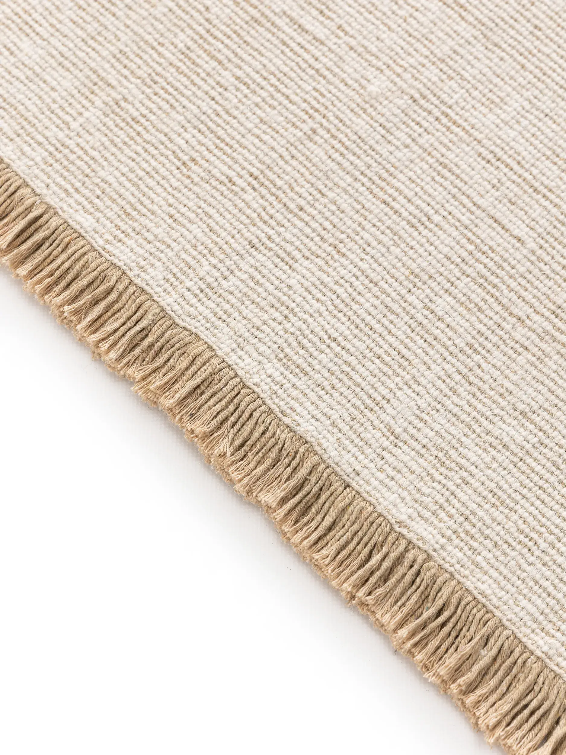 Teppich aus 70% Wolle, 30% Baumwolle in Beige mit 70% Wolle, 30% Baumwolle hohem Flor von benuta Nest
