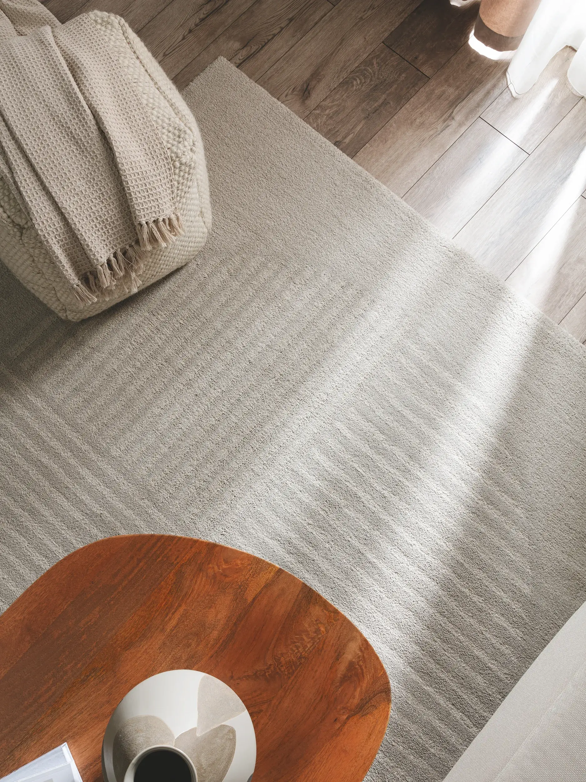 Rug made of 100% Polypropylen in Grau with a 100% Polypropylen high pile by benuta Nest