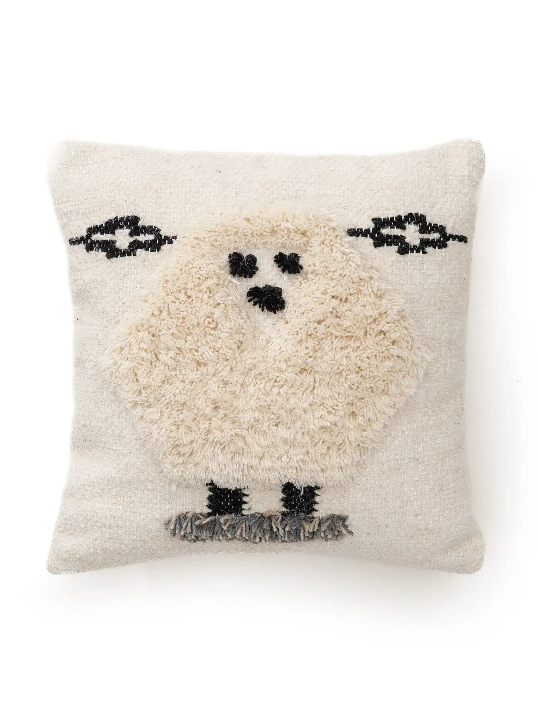 Kissenbezug Shawn Ivory im Design  aus 80% Wolle, 20% Polyester von Lytte