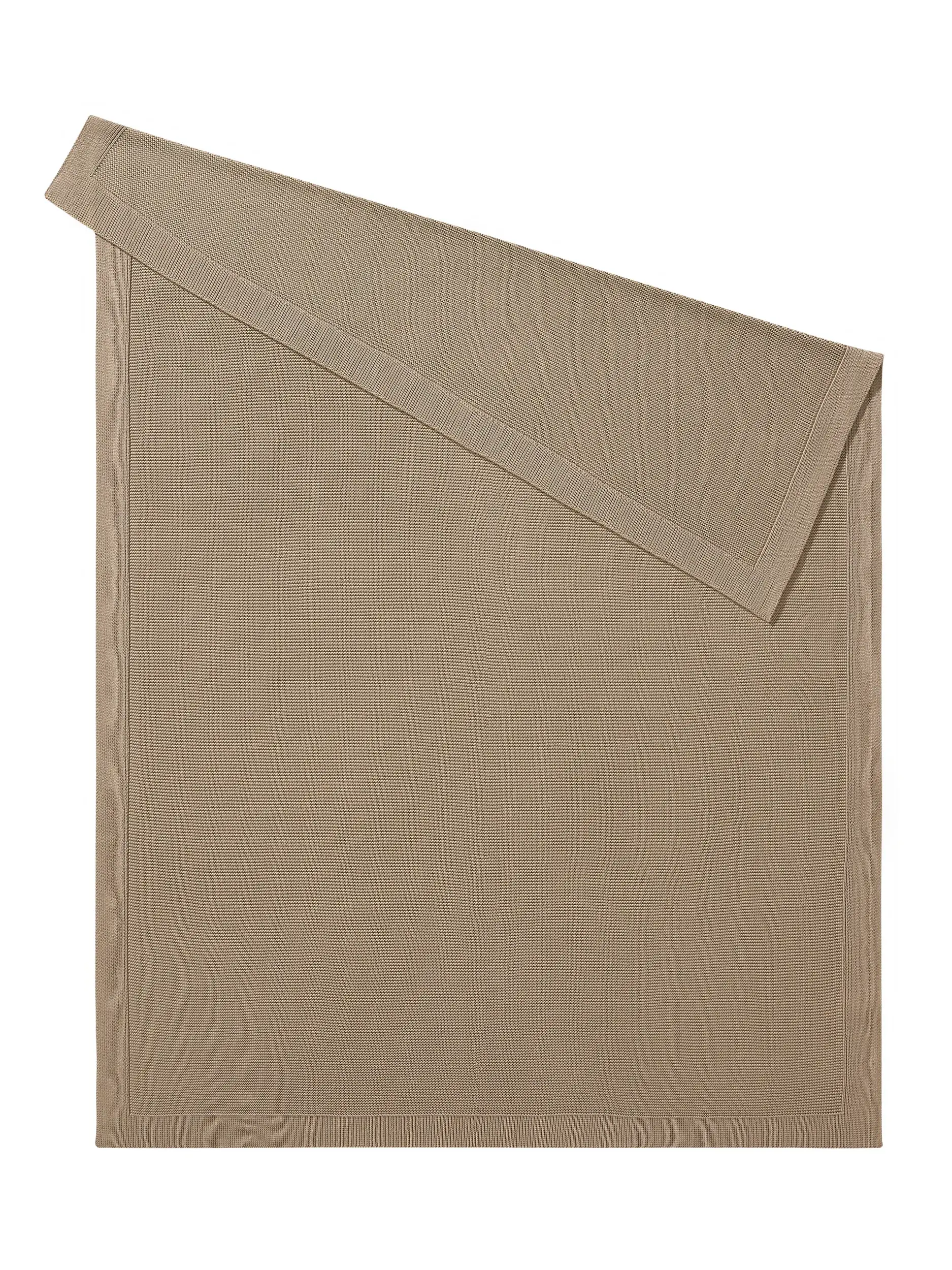 Katoenen deken Helma Beige van benuta Pure