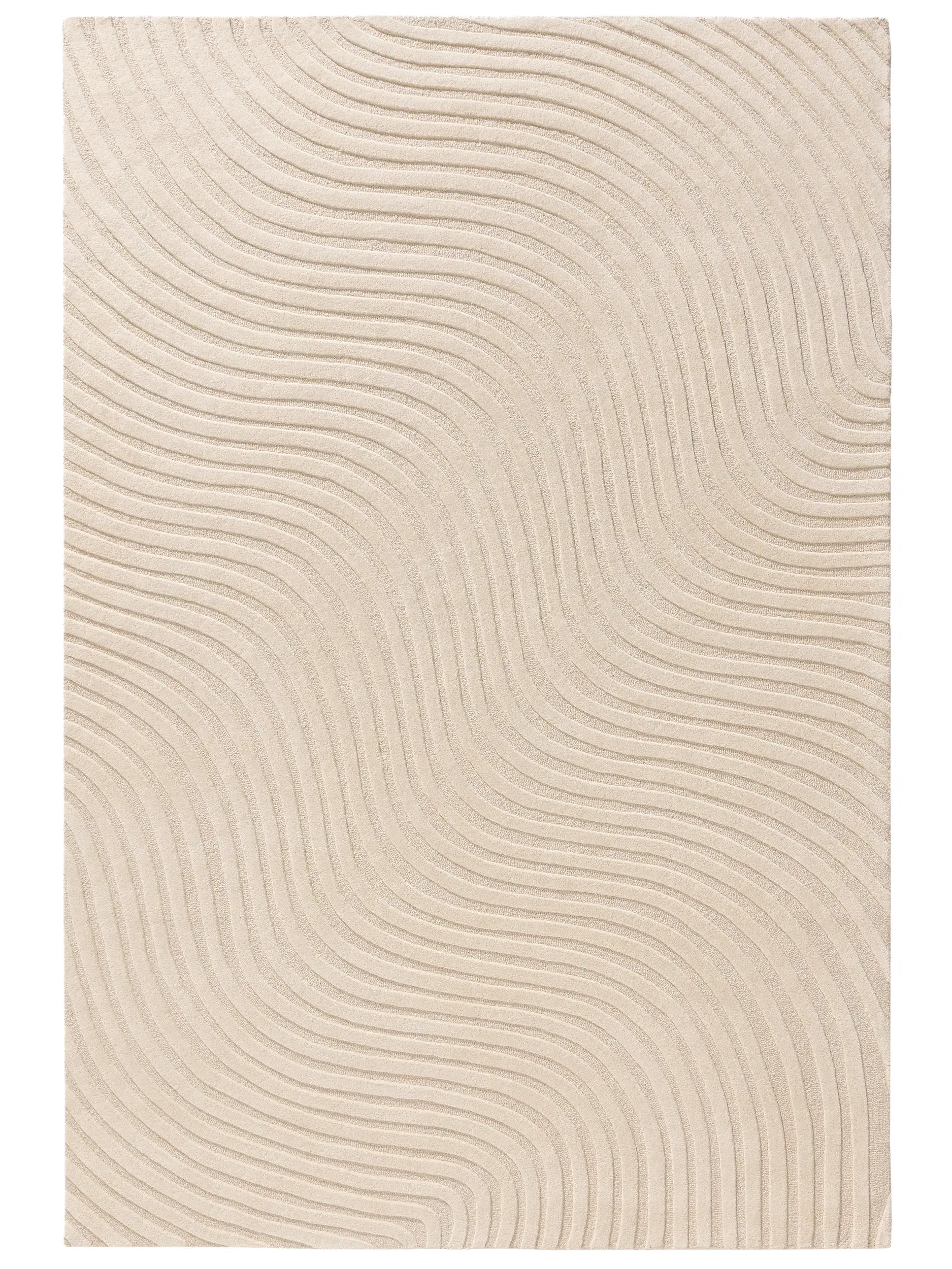 Alfombra de 100% Lana en Beige con un pelo de {{Placeholder_Pile Height}} de altura de benuta pure