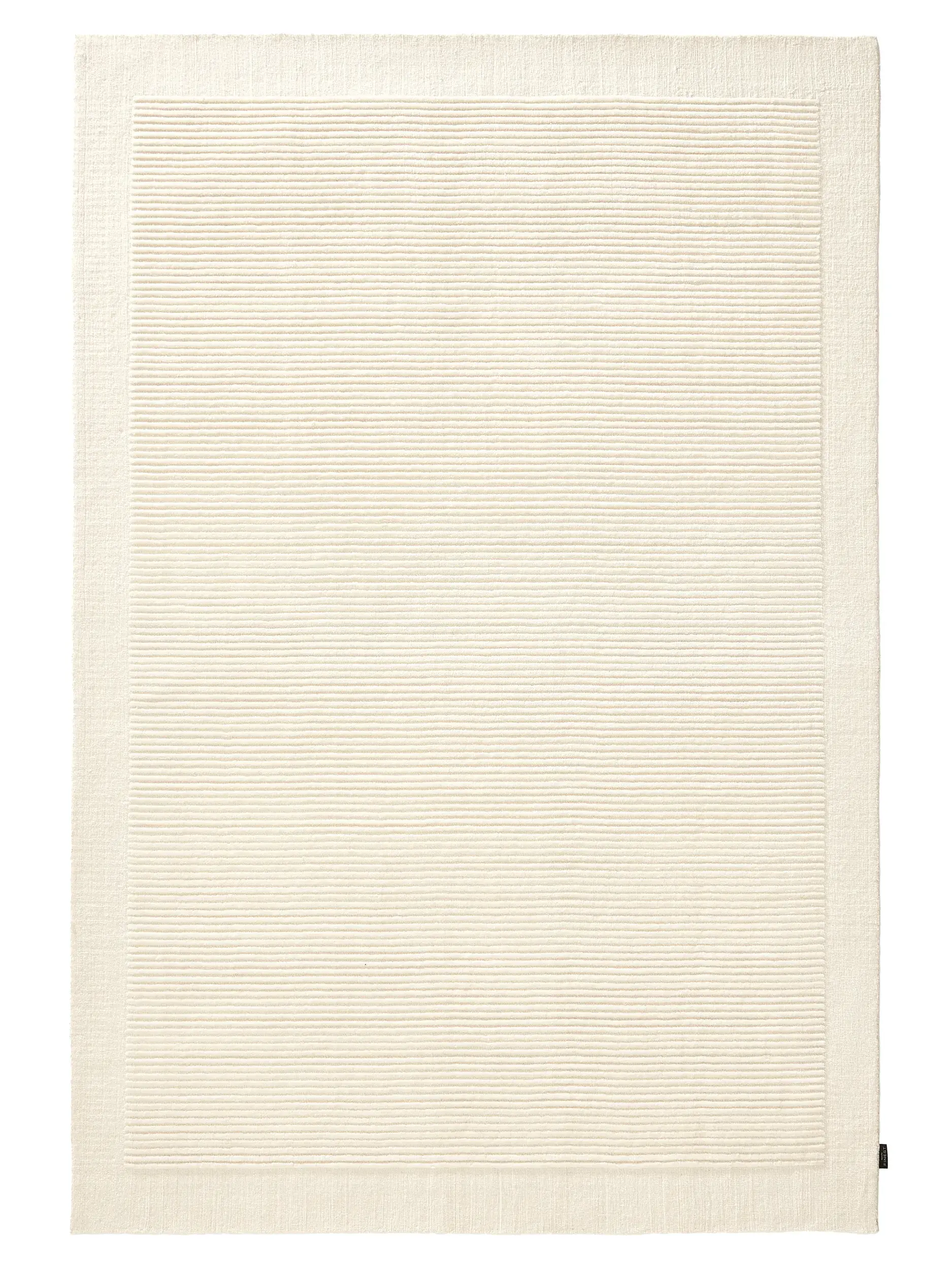Teppich aus 100% Wolle (aus Neuseeland) in Beige mit 100% Wolle (aus Neuseeland) hohem Flor von benuta Finest