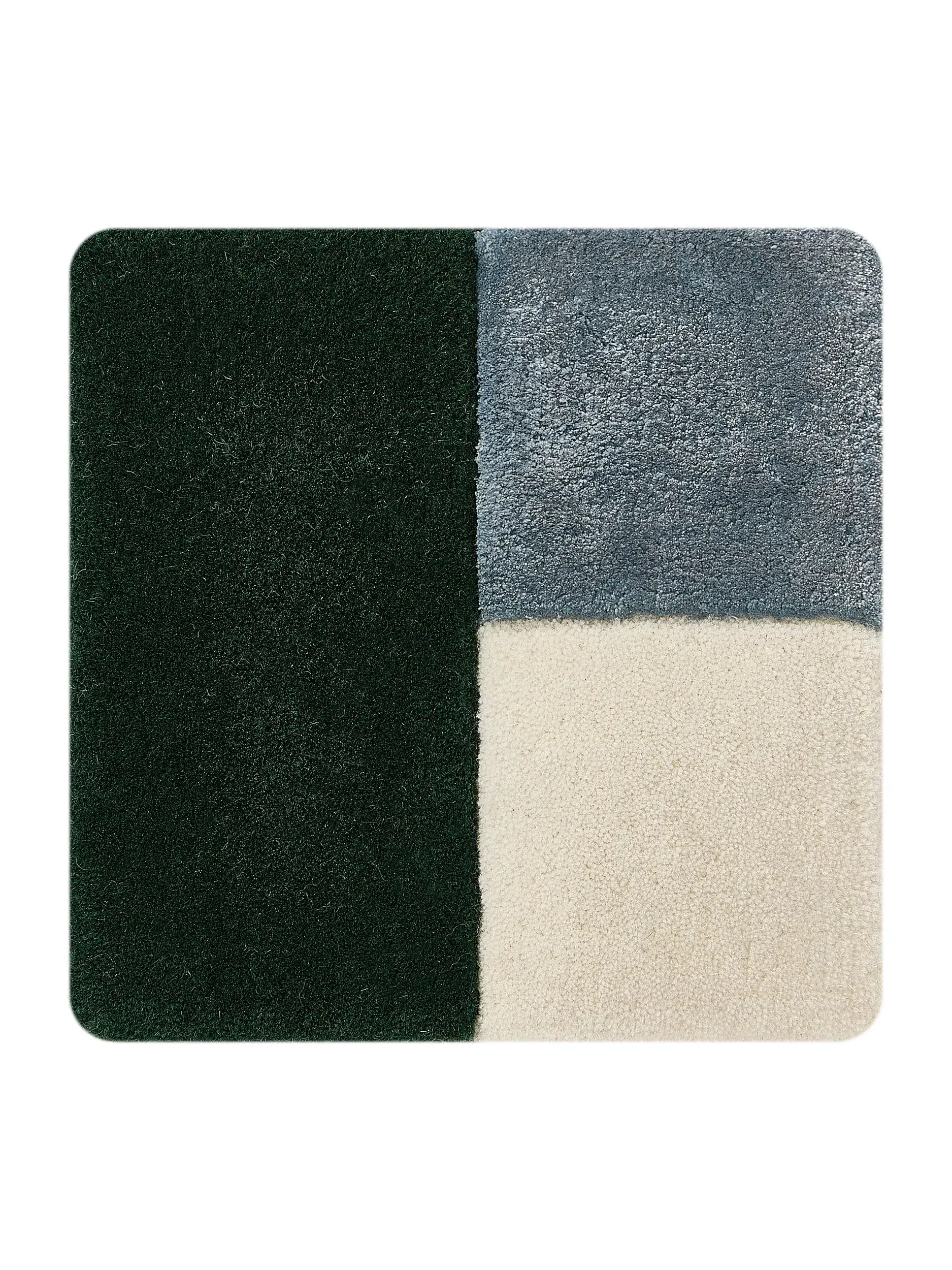 Tapete Cubes de 70% Lã, 30% Lyocell (Tencel™) em Multicolorido da benuta Finest