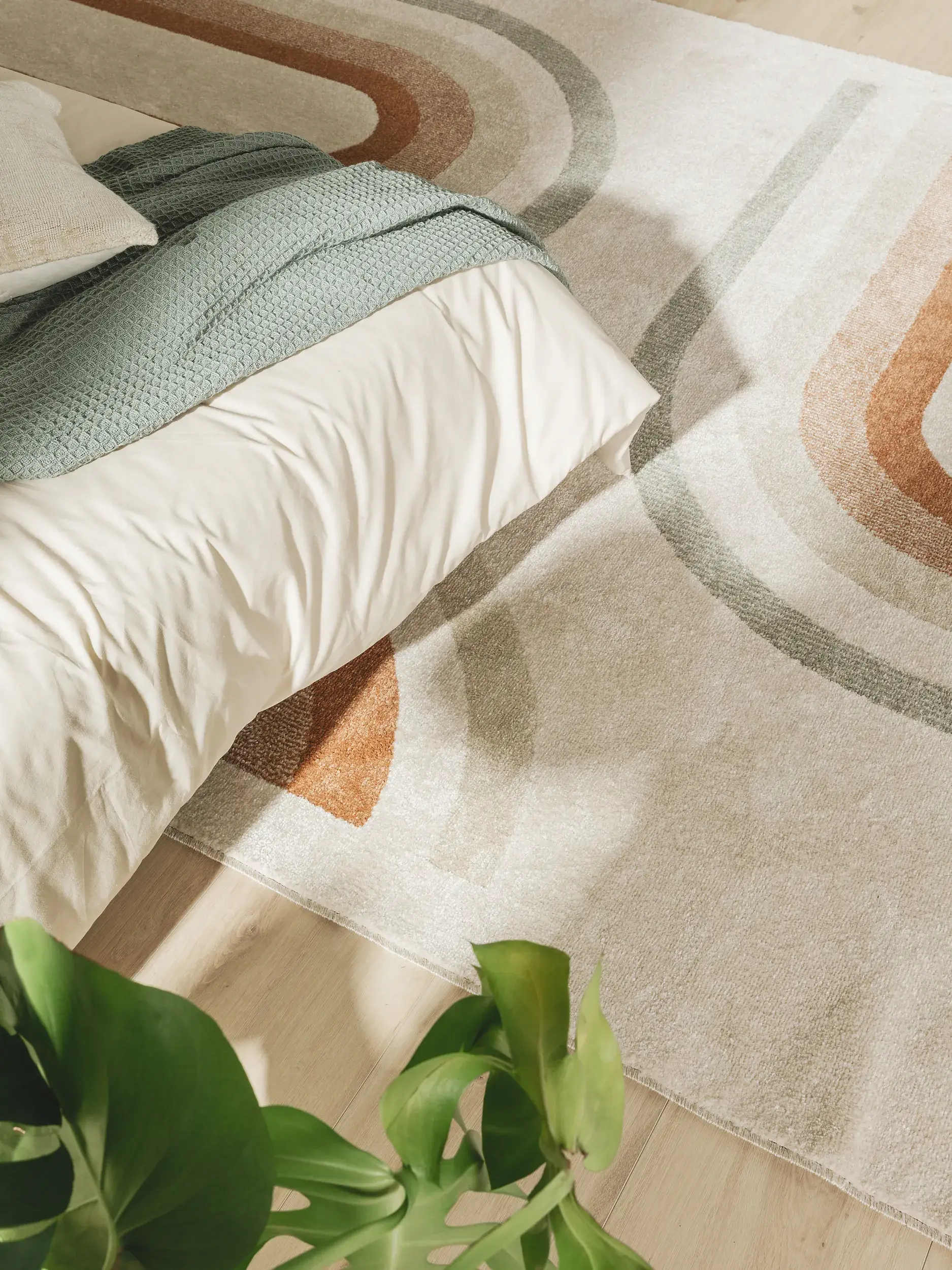 Teppich aus 100% Polypropylen in Multicolor mit 100% Polypropylen hohem Flor von benuta Pop