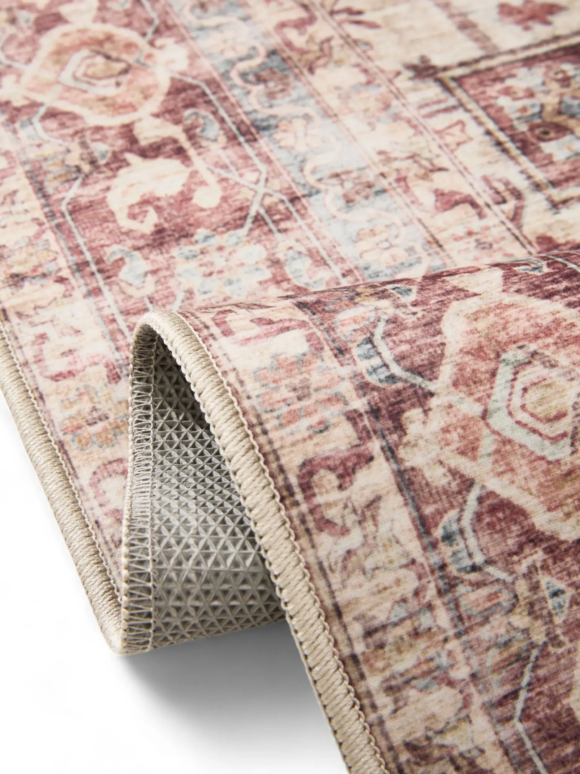 Rug made of 100% Polyester in Multicolour with a 100% Polyester high pile by benuta Basic