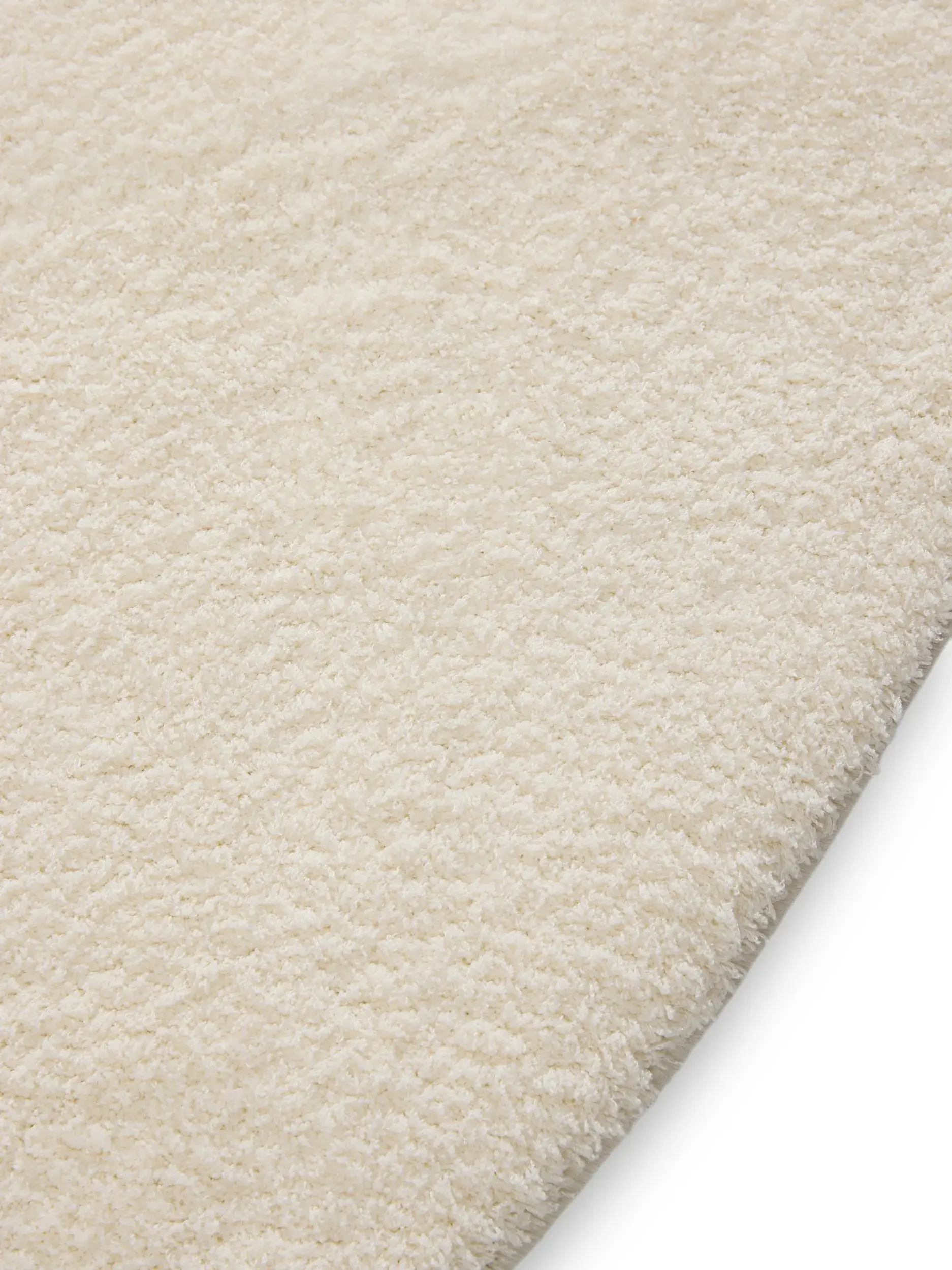 Teppich aus 100% Polyester (Microfiber) in Weiß mit 100% Polyester (Microfiber) hohem Flor von benuta Nest