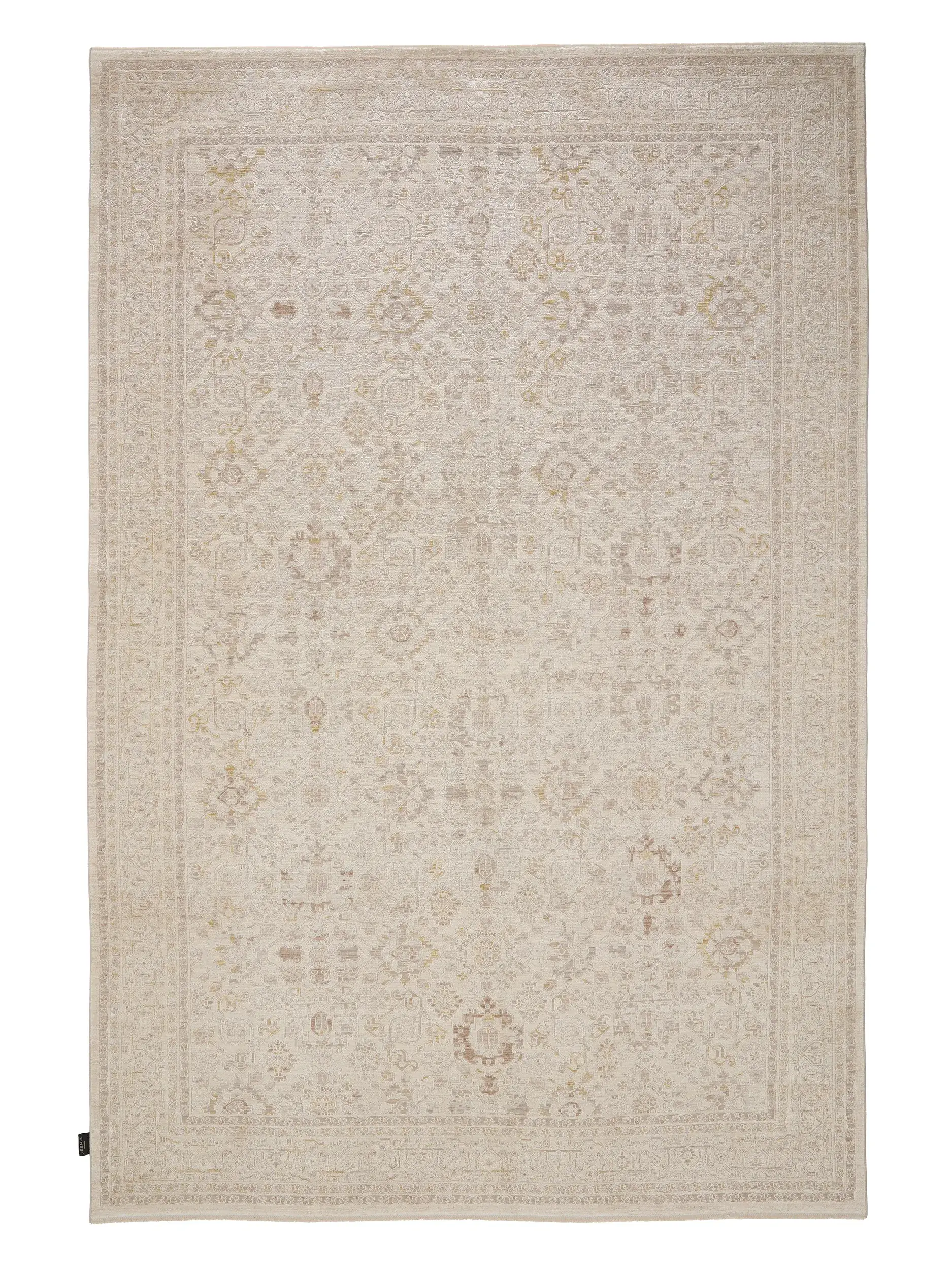 Teppe Aria av 90% Polyester, 10% Viskose i Beige fra benuta Finest