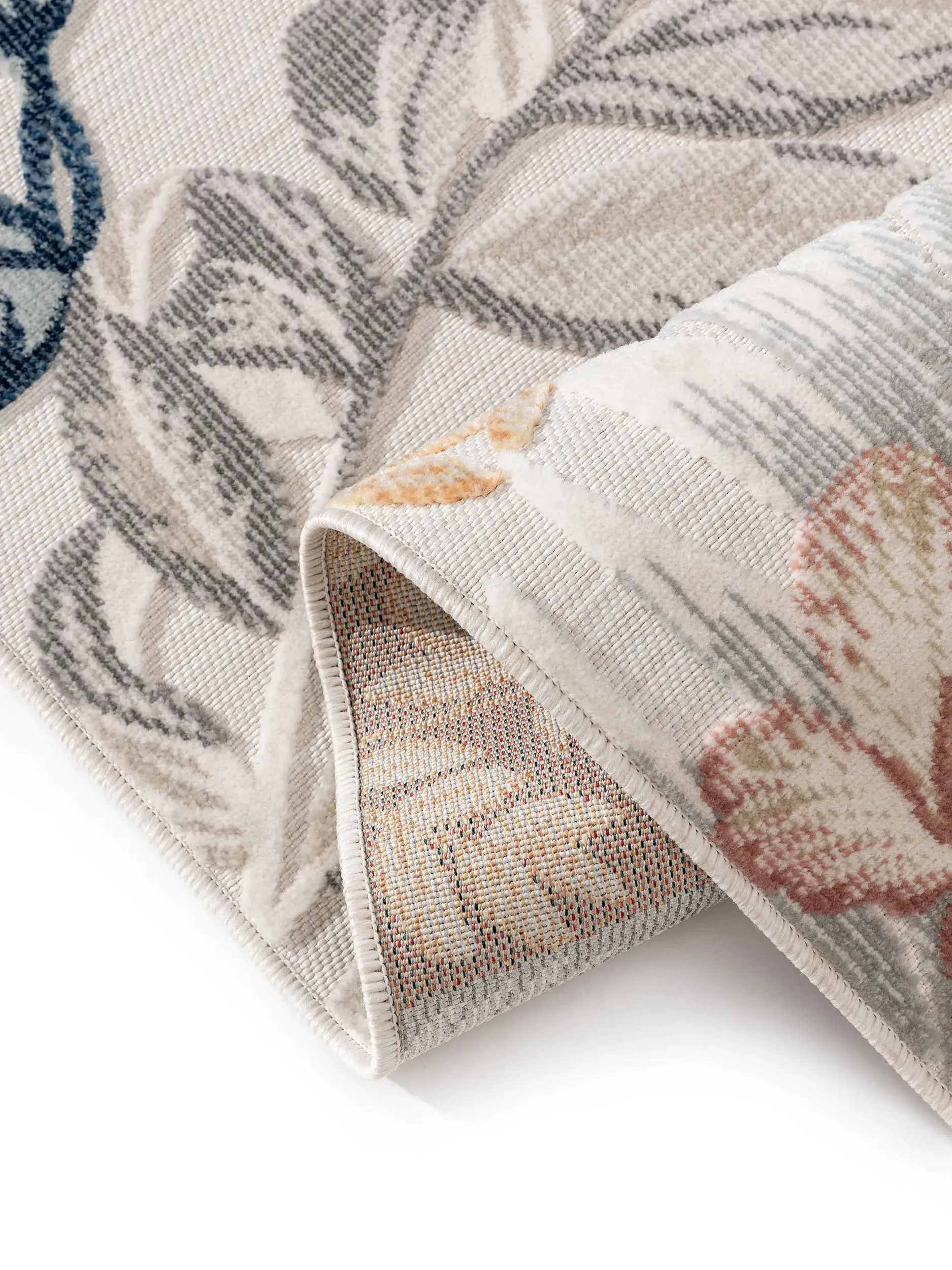 Teppich aus 100% Polypropylen in Multicolor mit 100% Polypropylen hohem Flor von benuta Basic