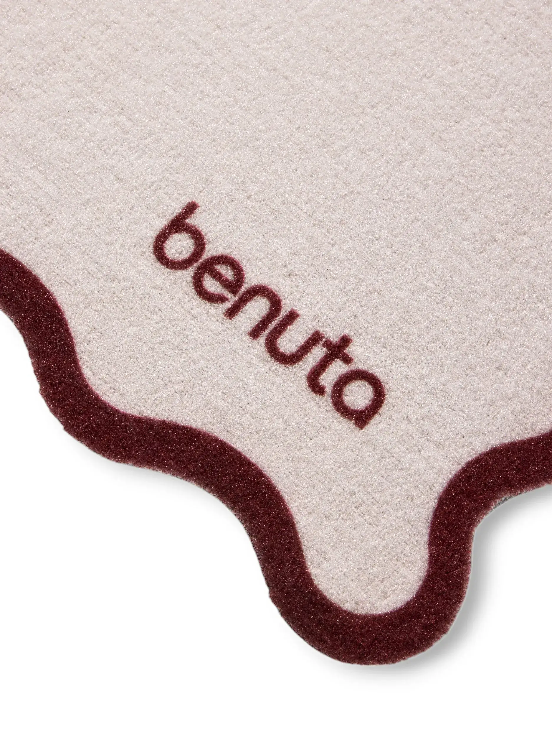 Deurmat Curl Beige/Bruin im Design Rand aus 100% Polyester (gerecycled PET) von benuta