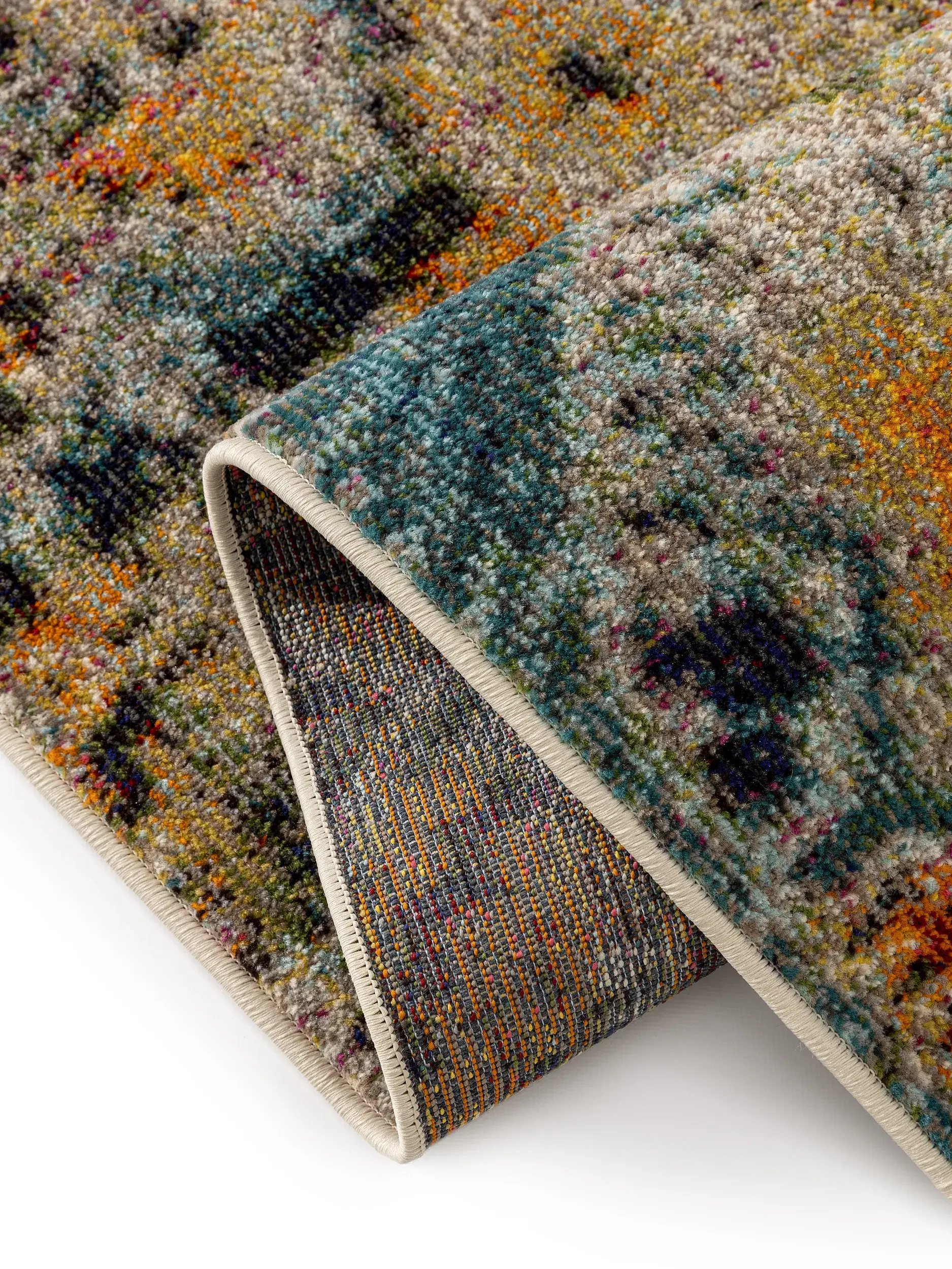 Rug made of 100% Polypropylen in Multicolor with a 100% Polypropylen high pile by benuta Nest