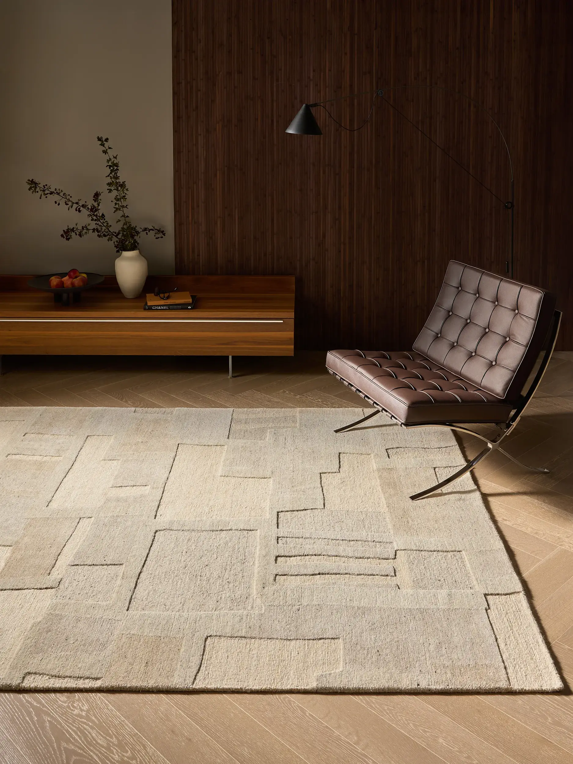 Teppich Lisa aus 100% Wolle in Beige von benuta Finest