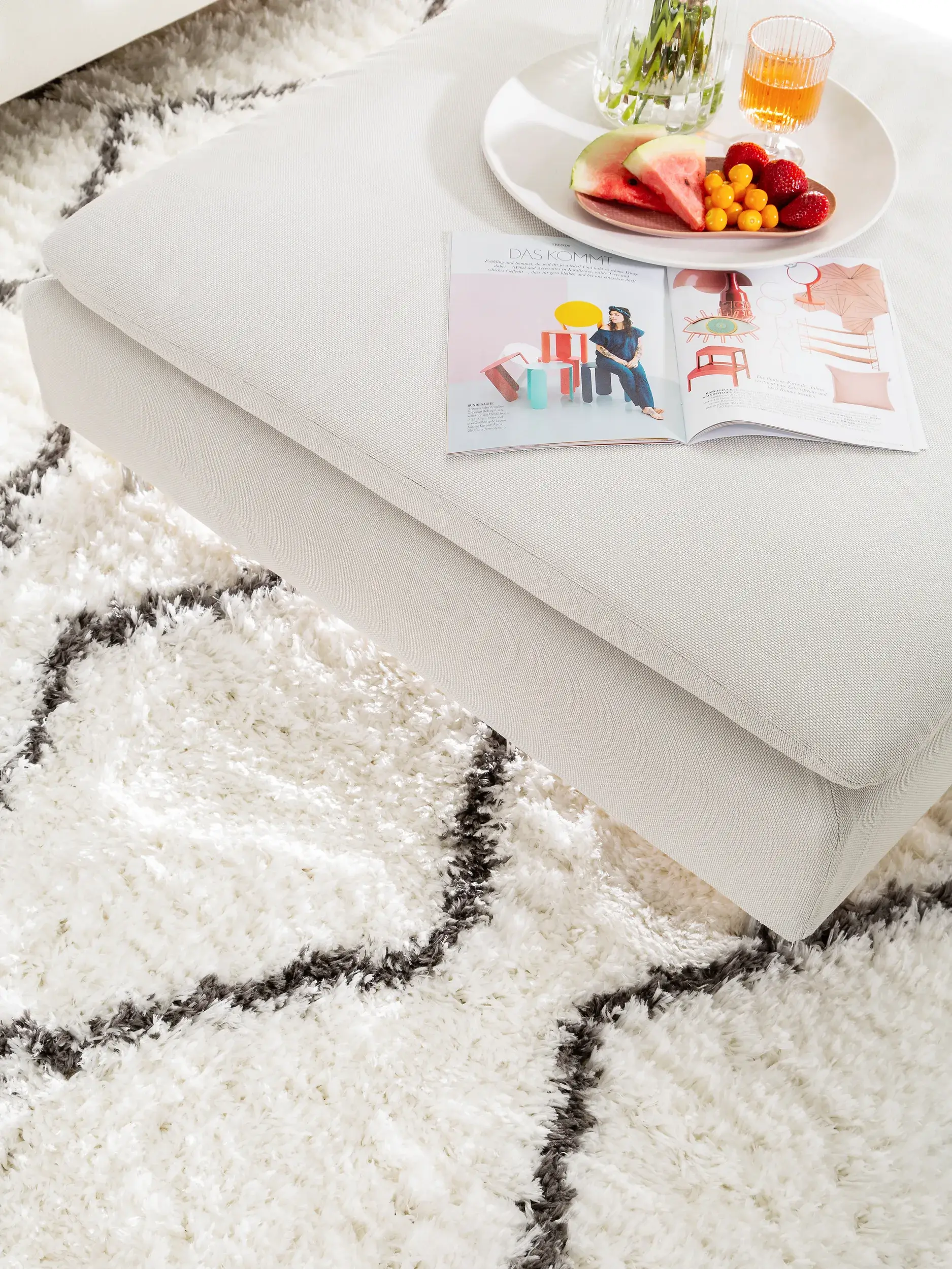 Tapis Ebba en 100% Polyester en Beige de benuta POP