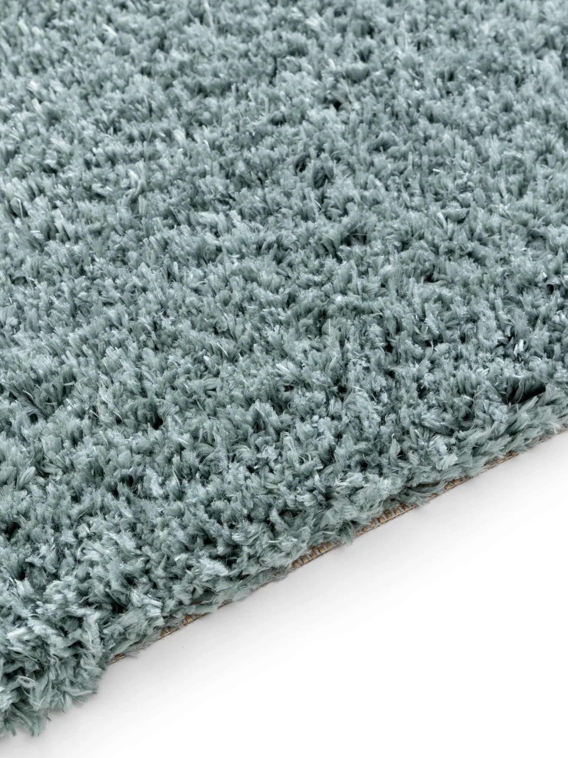 Rug made of 100% Polyester in Turquoise with a 100% Polyester high pile by benuta Pop