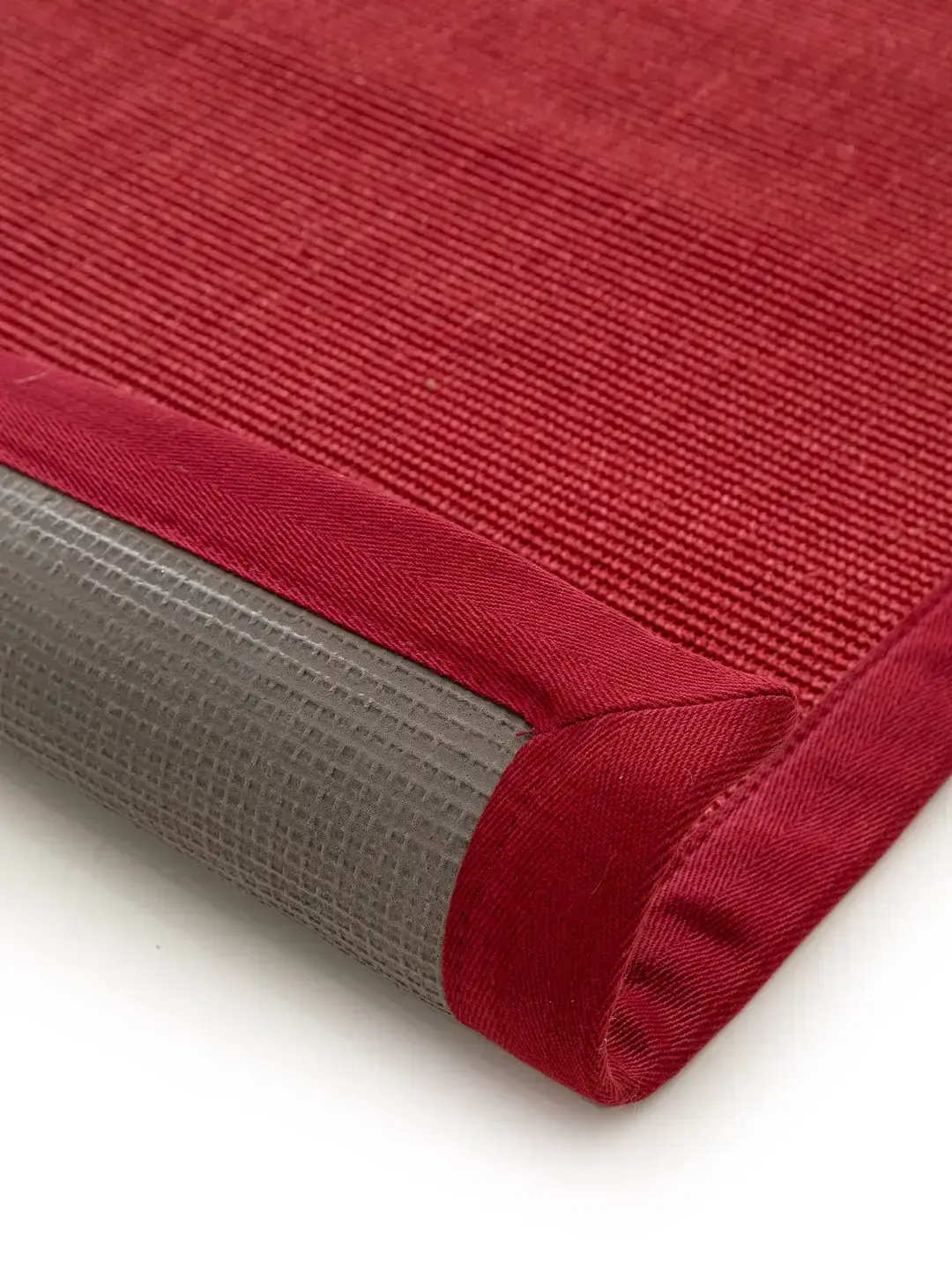 Teppich aus 100% Sisal in Rot mit 100% Sisal hohem Flor von benuta Nest
