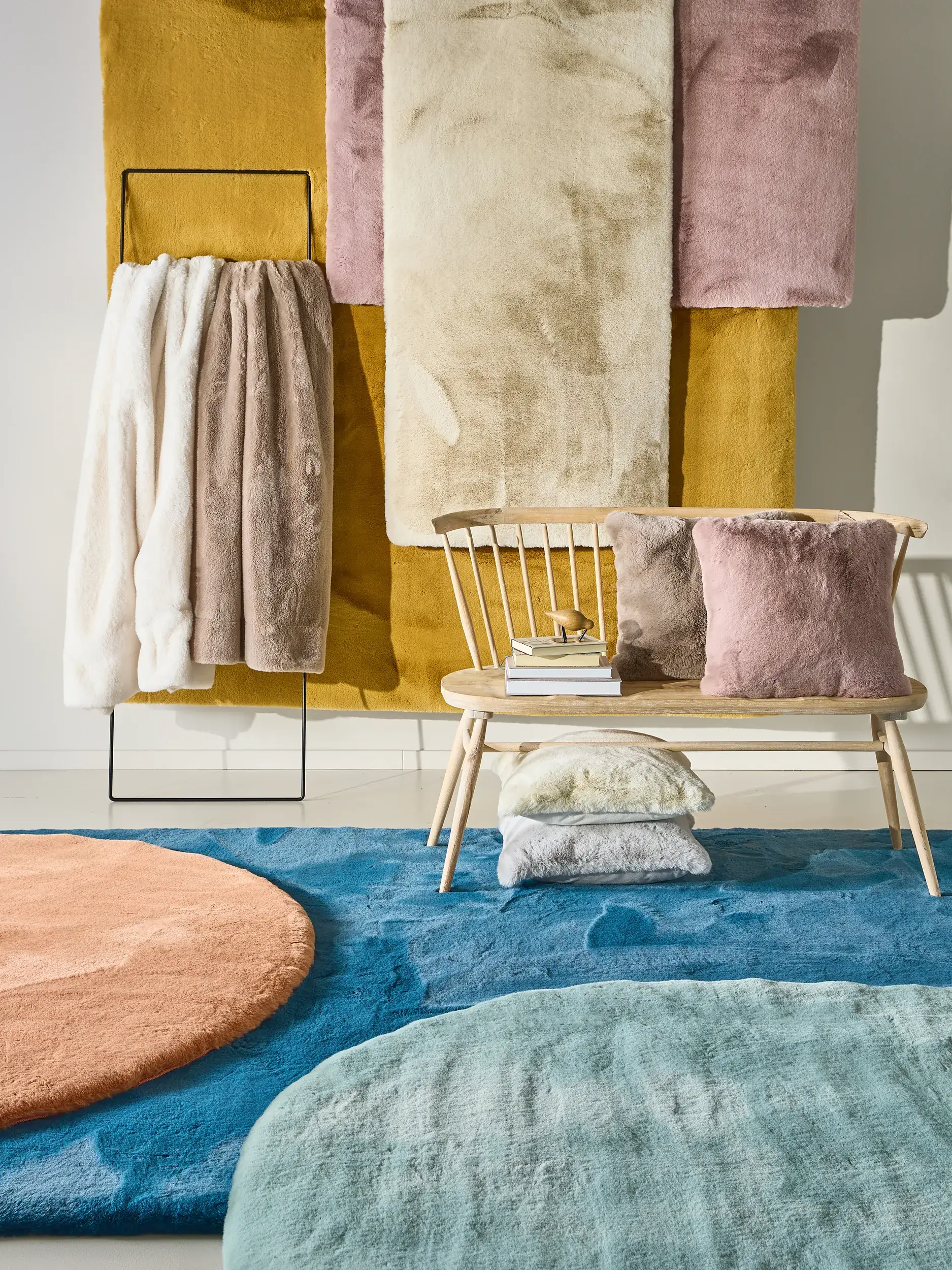 Kuscheldecke Dave Beige im Design  aus  von benuta Nest