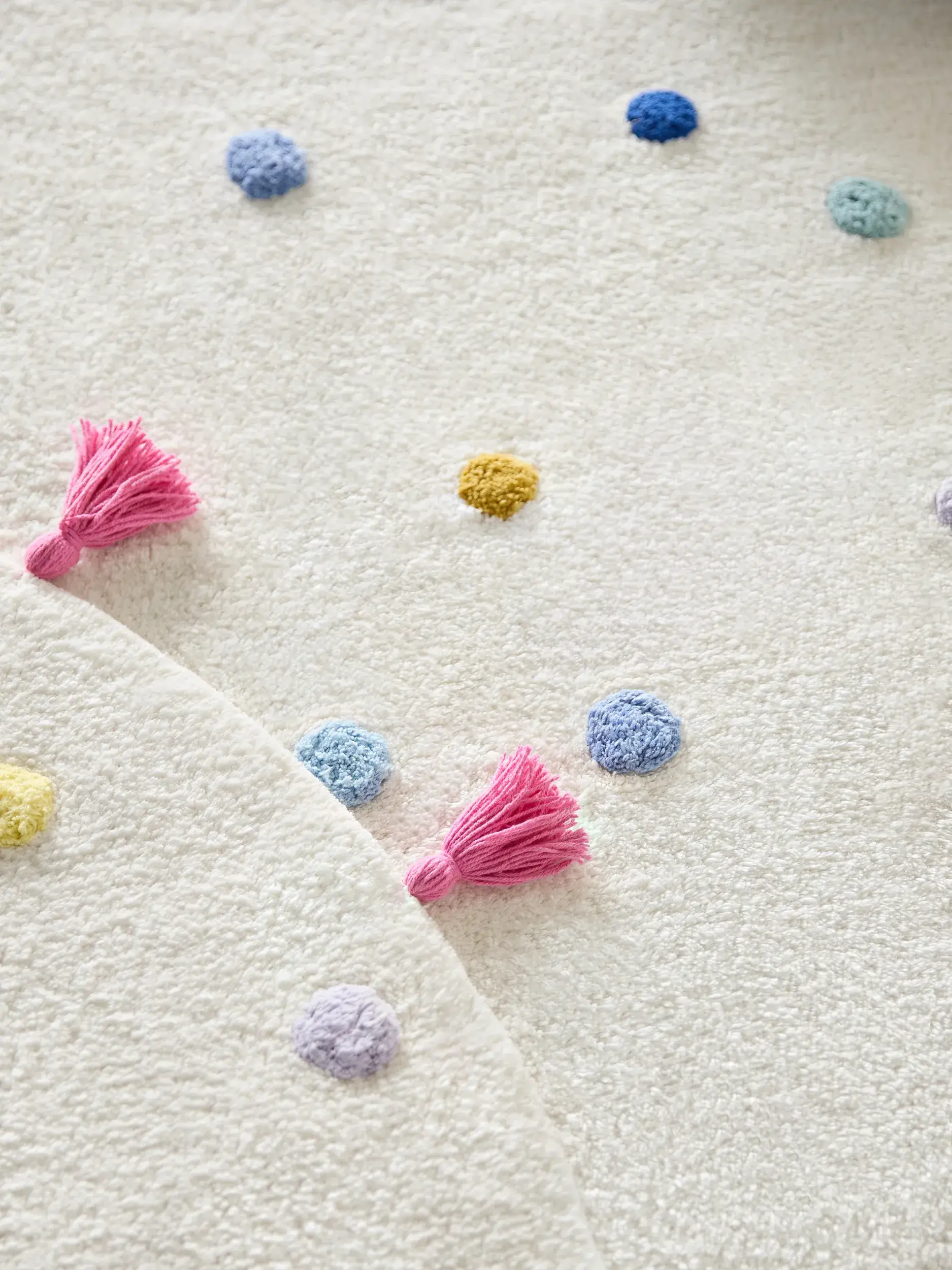Tappeto di 100% Cotone Riciclato in Multicolor con pelo alto 100% Cotone Riciclato da Lytte