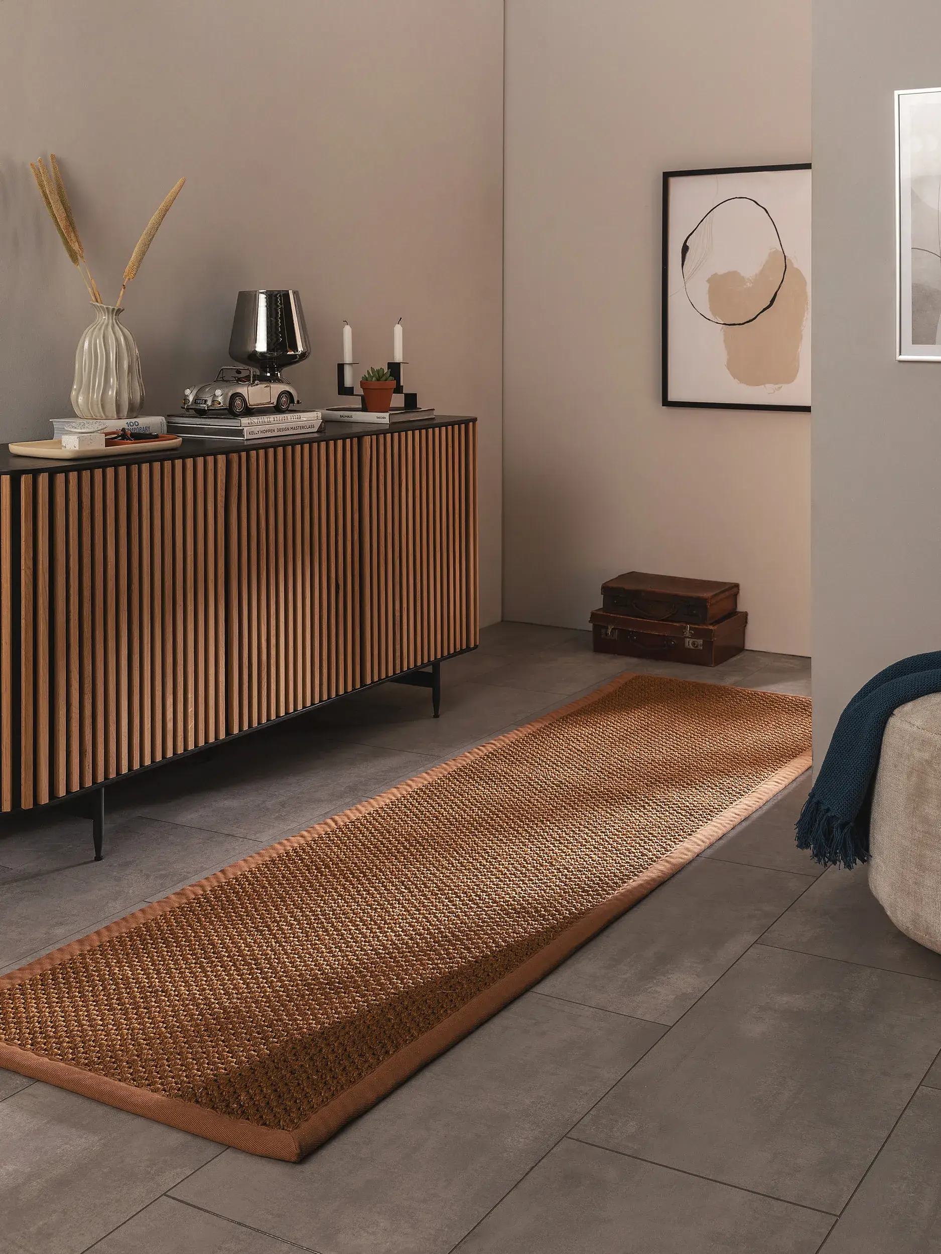 Tæppe Greta af 100% Sisal i Brun fra benuta pure