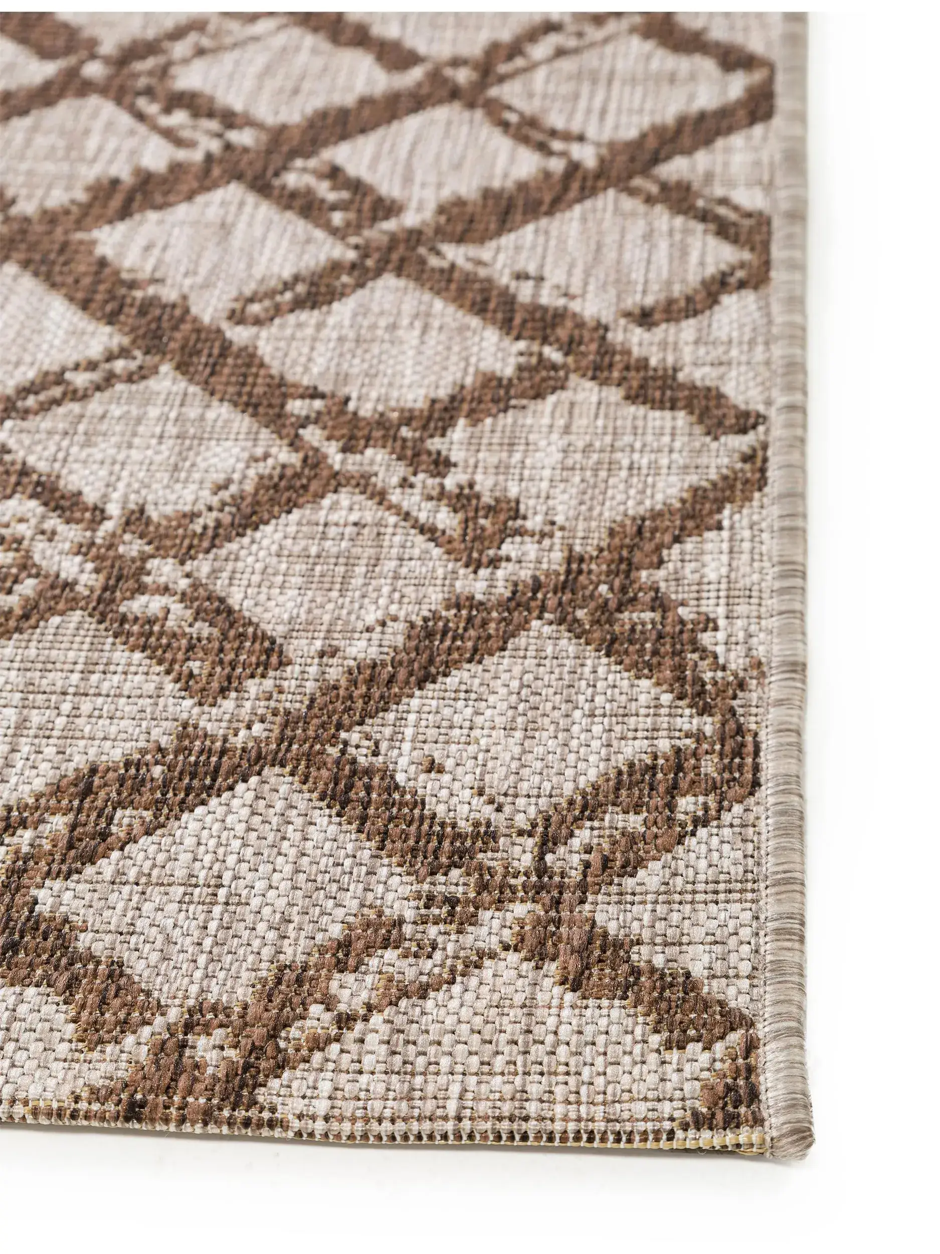 Teppich aus 100% Polypropylen in Braun mit 100% Polypropylen hohem Flor von benuta