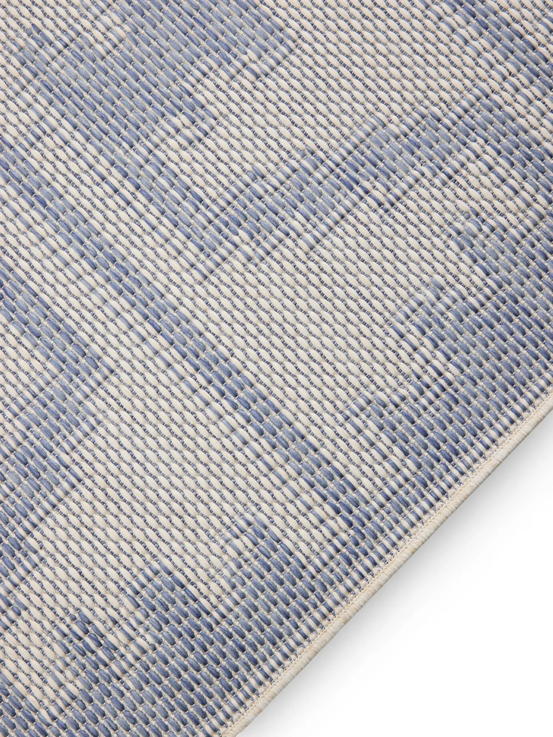 Teppich aus 100% Polypropylen in Blau mit 100% Polypropylen hohem Flor von benuta Nest