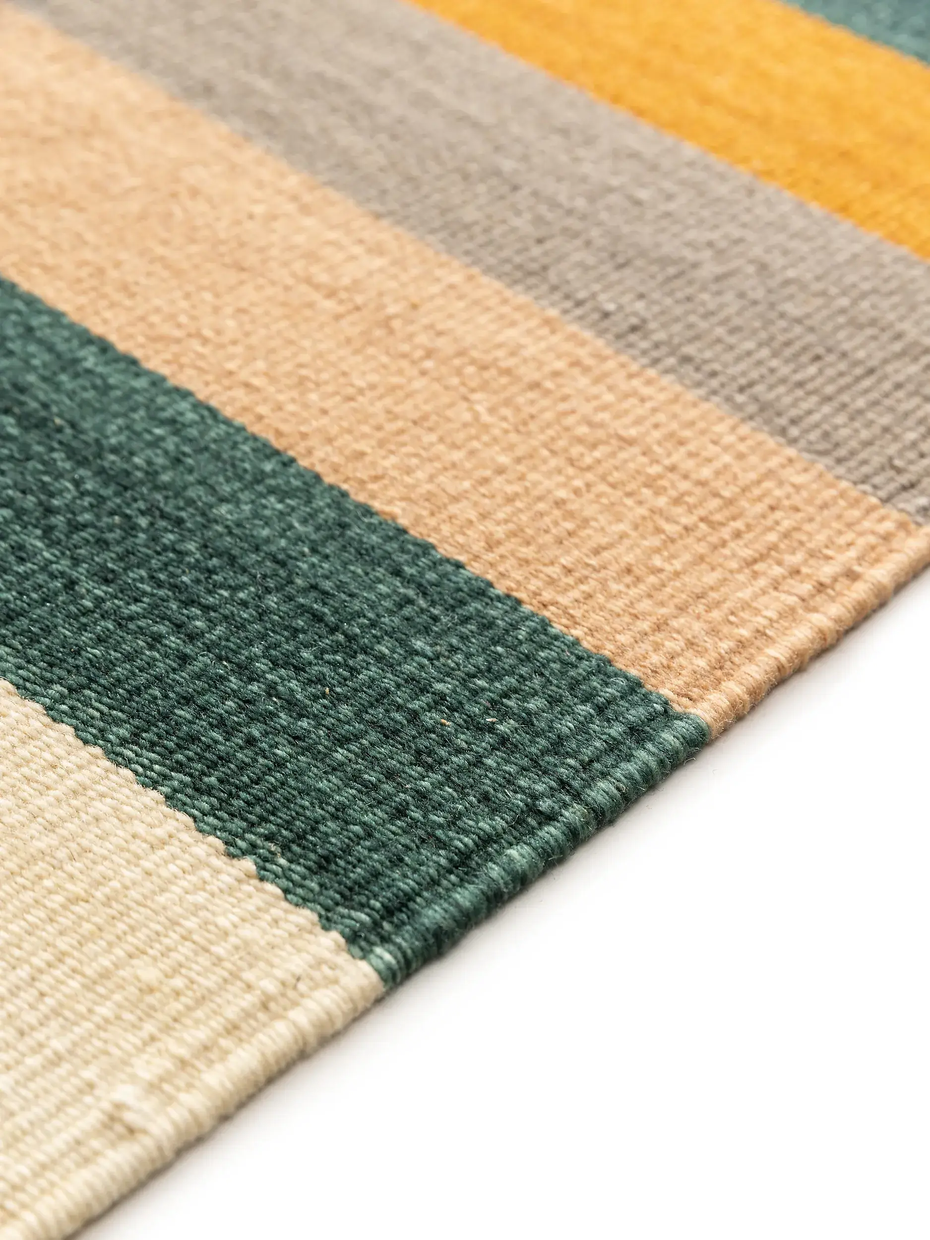 Teppich aus 80% Wolle, 20% Baumwolle in Multicolor mit 80% Wolle, 20% Baumwolle hohem Flor von benuta Nest