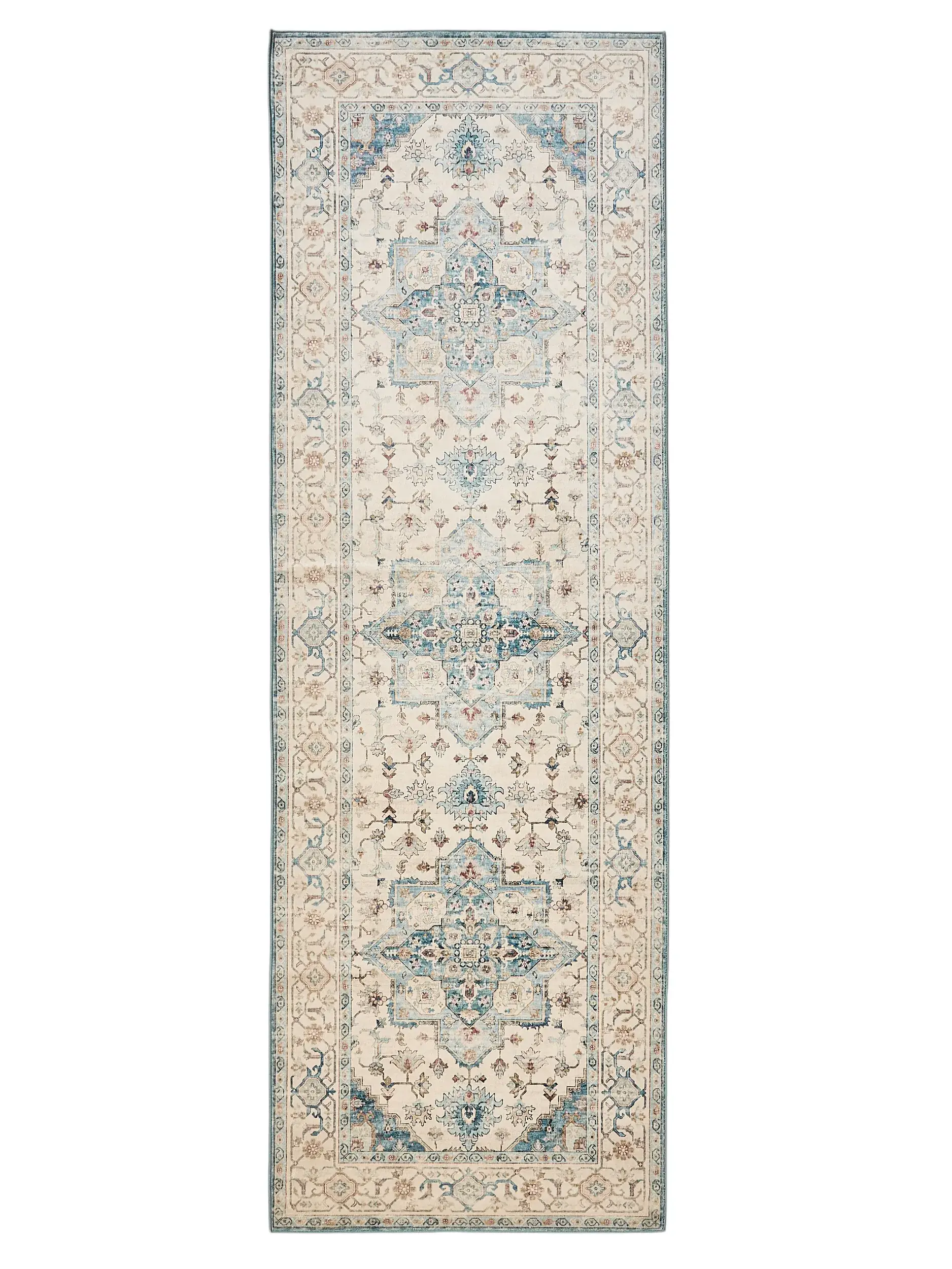 Rug made of 100% Polyester in Multicolour with a 100% Polyester high pile by benuta Nest