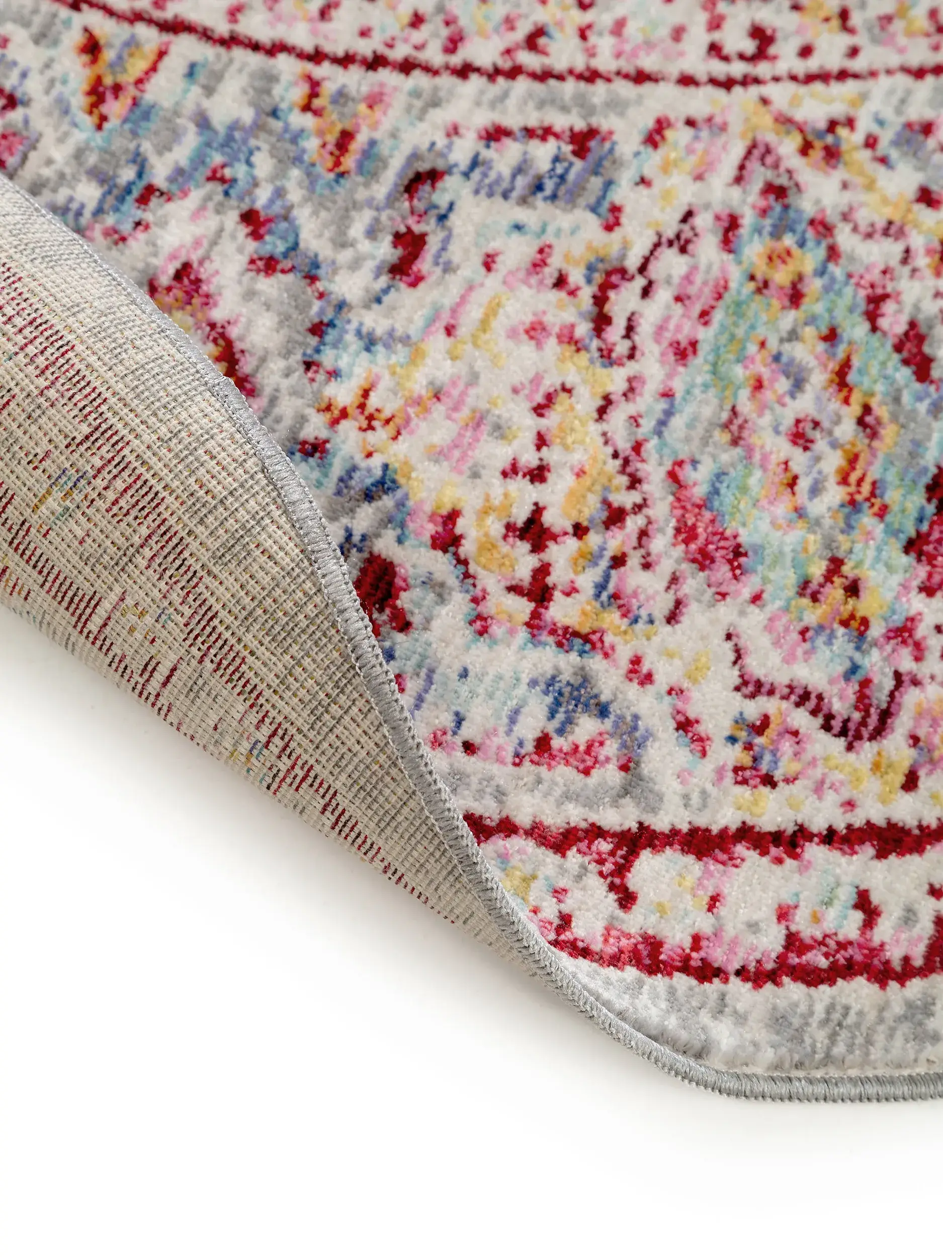 Teppich aus 100% Polyester in Multicolor mit 100% Polyester hohem Flor von benuta Nest