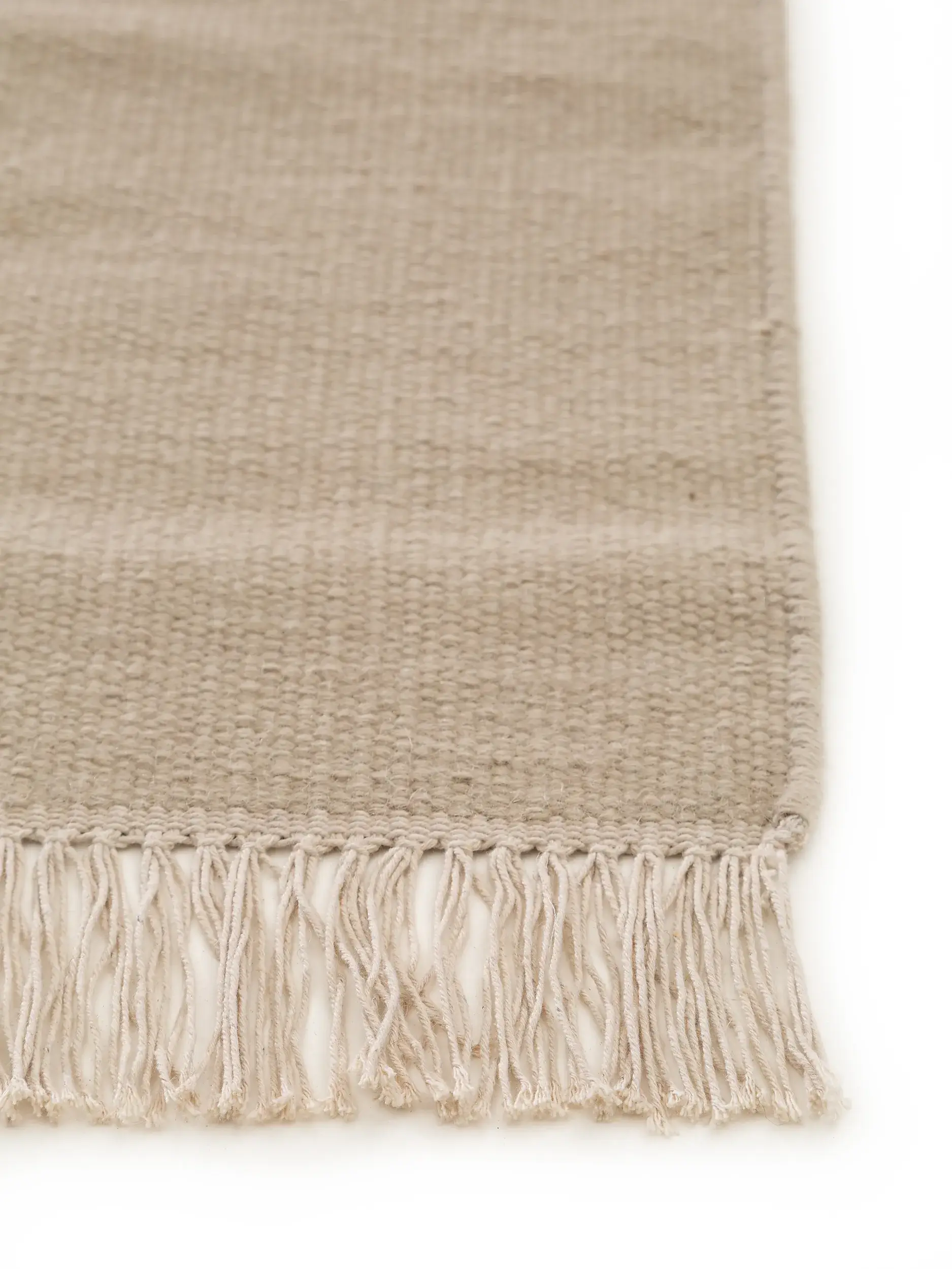 Rug made of 80% Wolle, 20% Baumwolle in Beige with a 80% Wolle, 20% Baumwolle high pile by benuta Pop