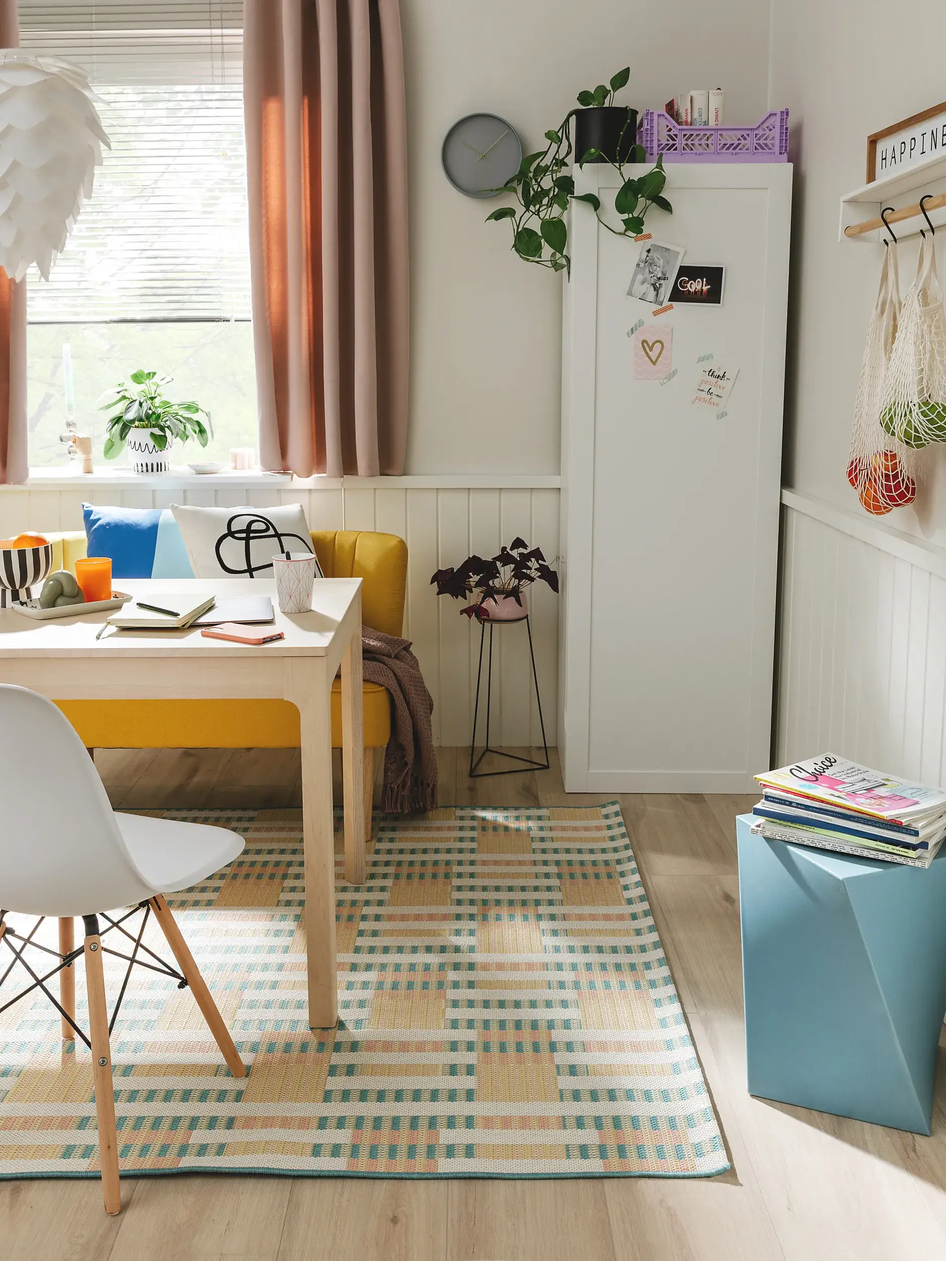 Teppich aus 100% Polypropylen in Multicolor mit 100% Polypropylen hohem Flor von benuta Pop