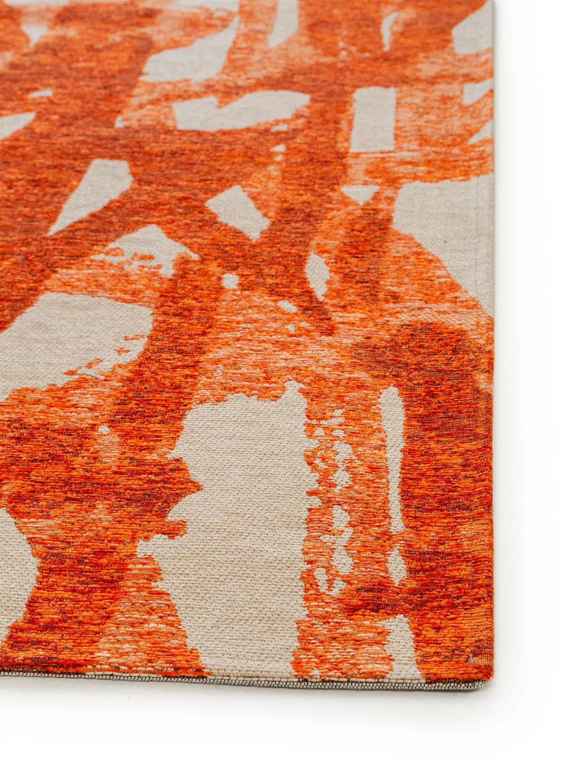 Teppich Stay aus 65% Baumwolle, 22% Polyacryl, 12% Polyester, 1% Latex in Orange von benuta