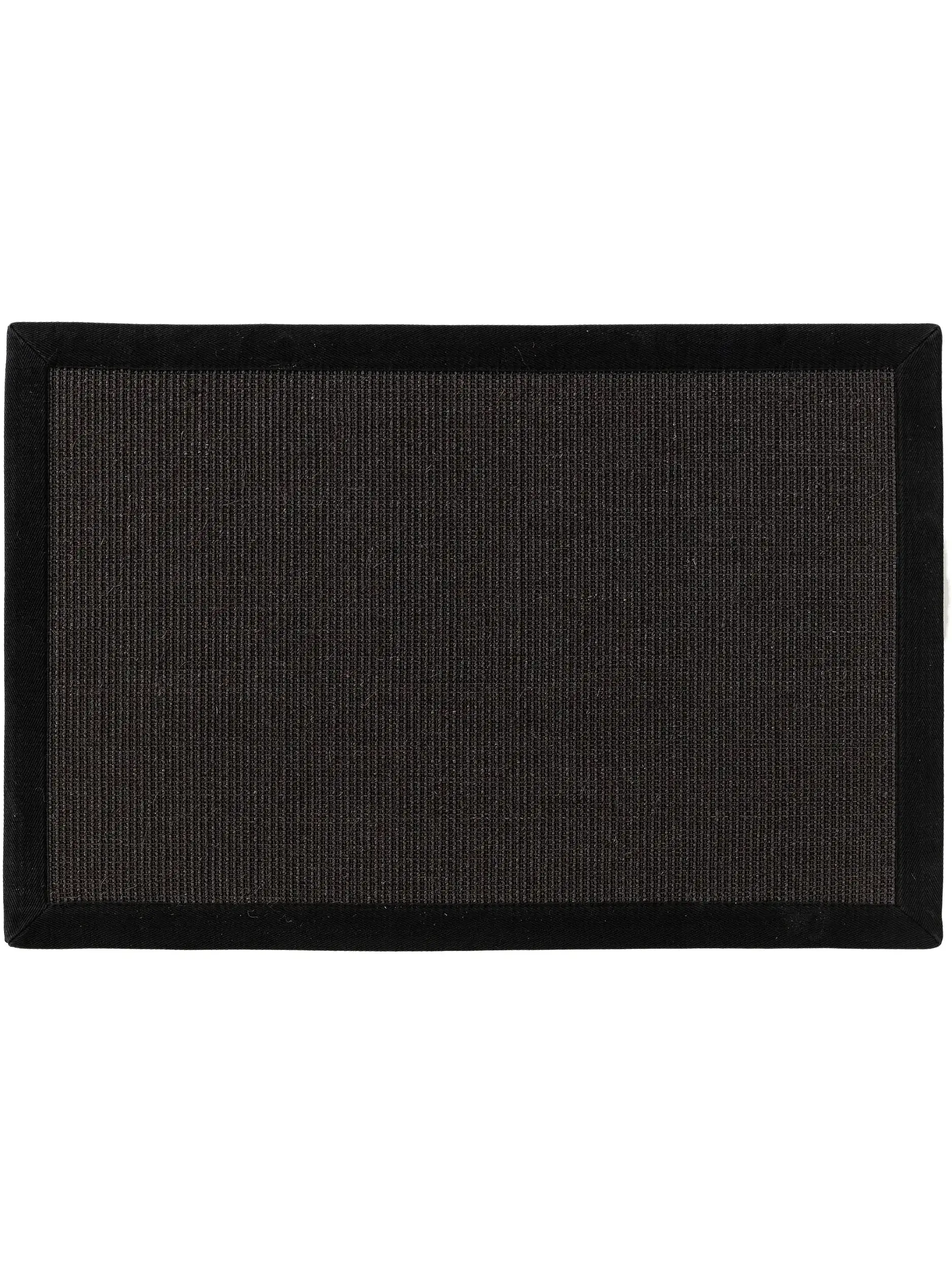 Dörrmatta Sana Svart med Enfärgad-design i 100% Sisal från benuta nest