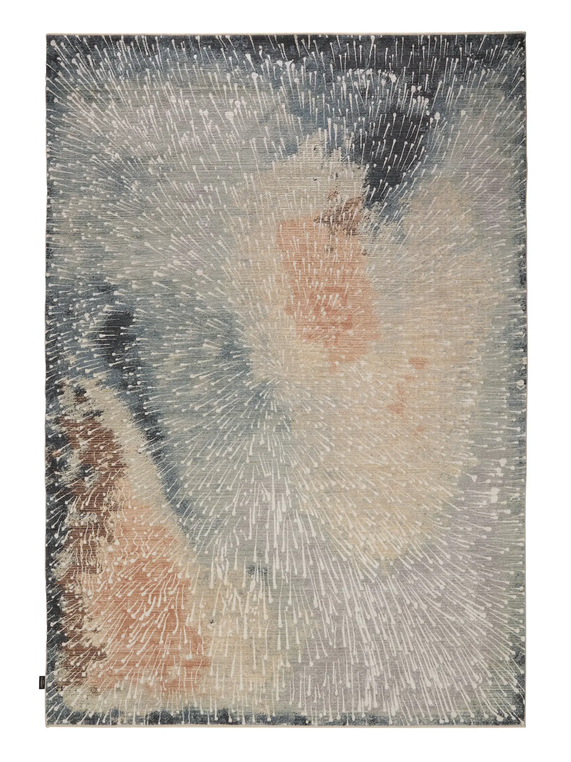 Rug Nero made of 85% Polyester, 15% Viscose in Multicolour by benuta Finest
