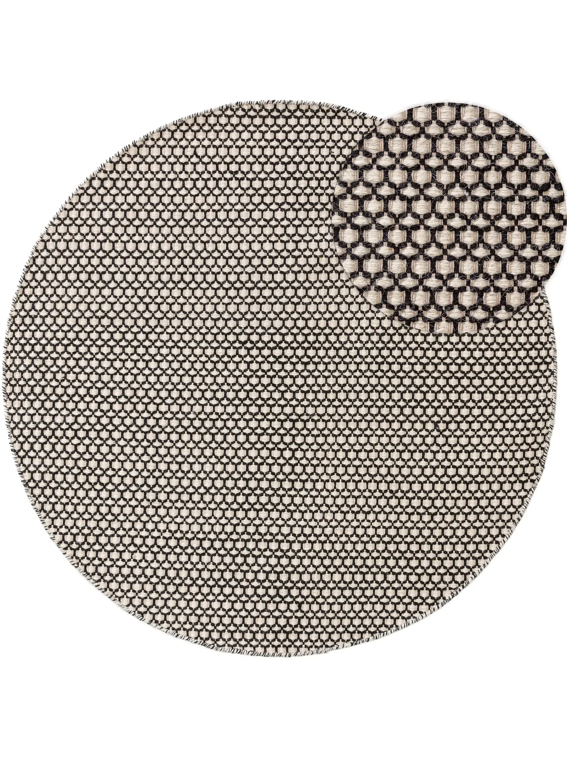 Tapete de 80% Wolle, 20% Baumwolle em Beige com pelo de 80% Wolle, 20% Baumwolle de altura da benuta Finest